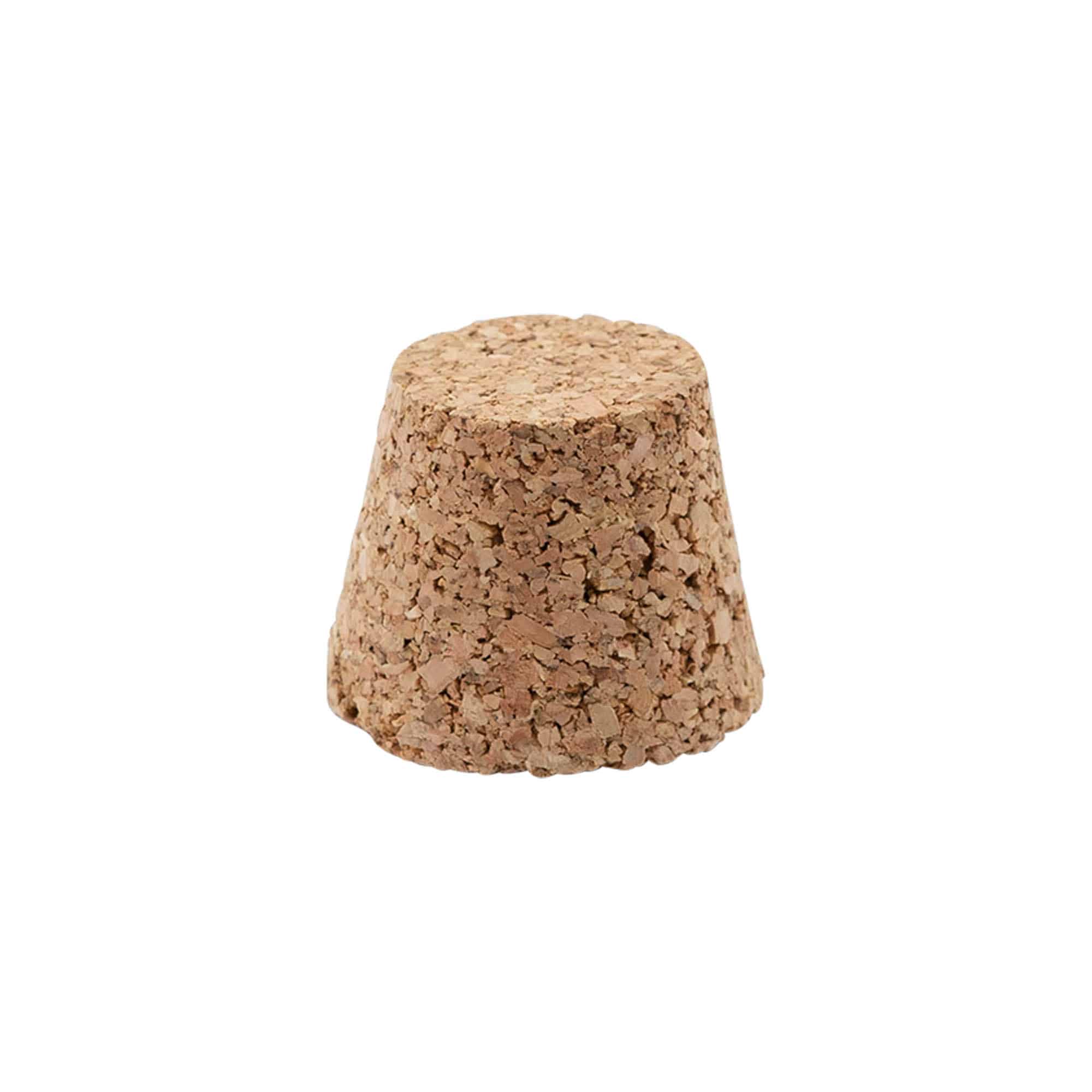 Tapón cónico 25-35 x 27, corcho prensado, beige, para boca: corcho
