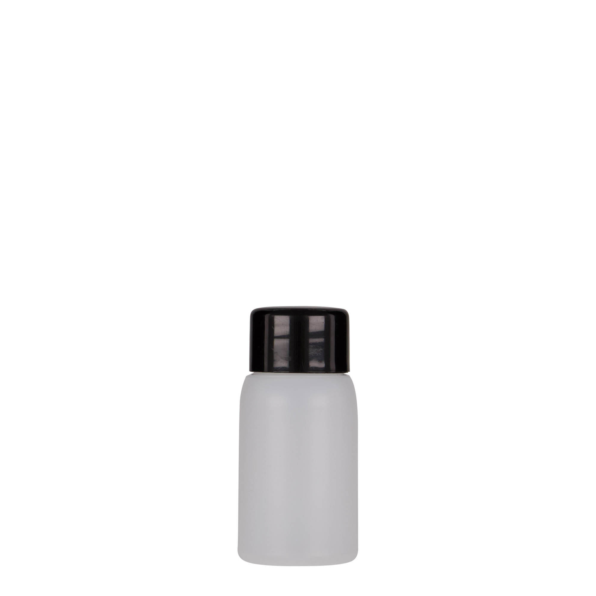 Botella de plástico de 30 ml 'Tuffy', HDPE, natural, boca: 24/410