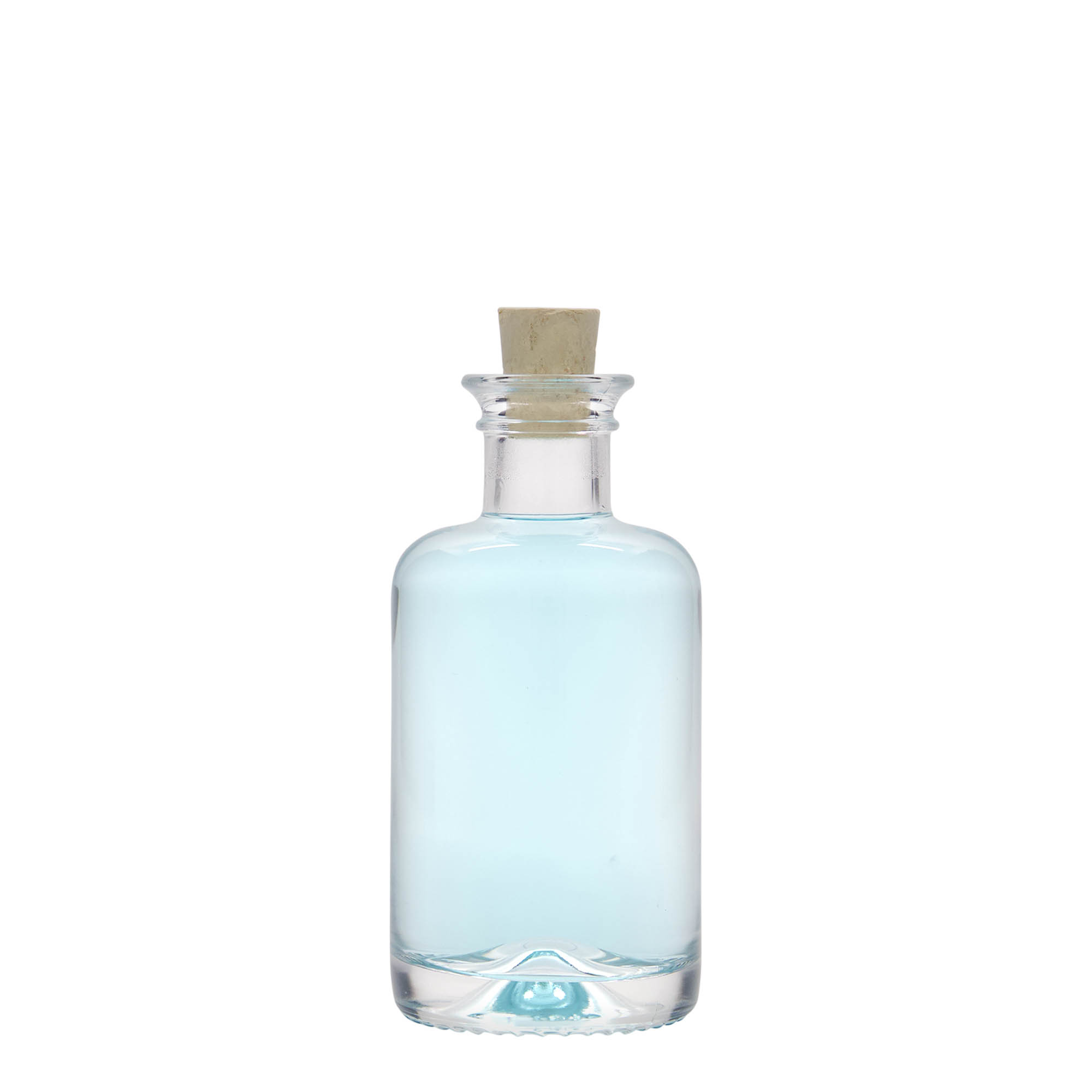 Botella de cristal de 100 ml para farmacéutico, boca: corcho