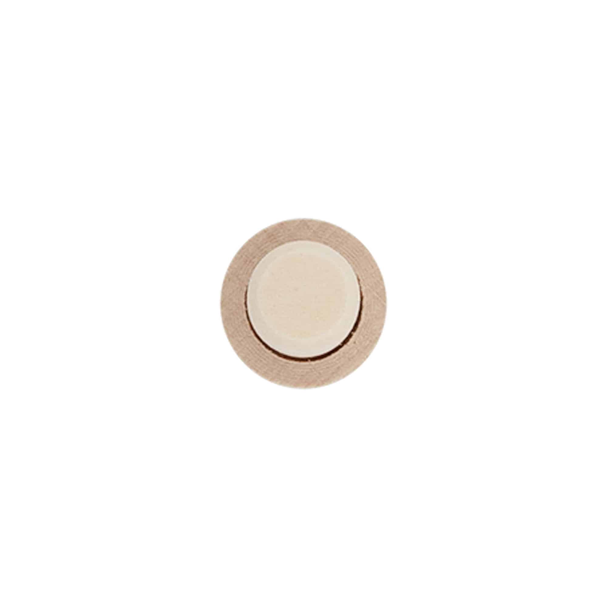 Tapones de corcho con asa de 14 mm, madera/plástico, para boca: corcho