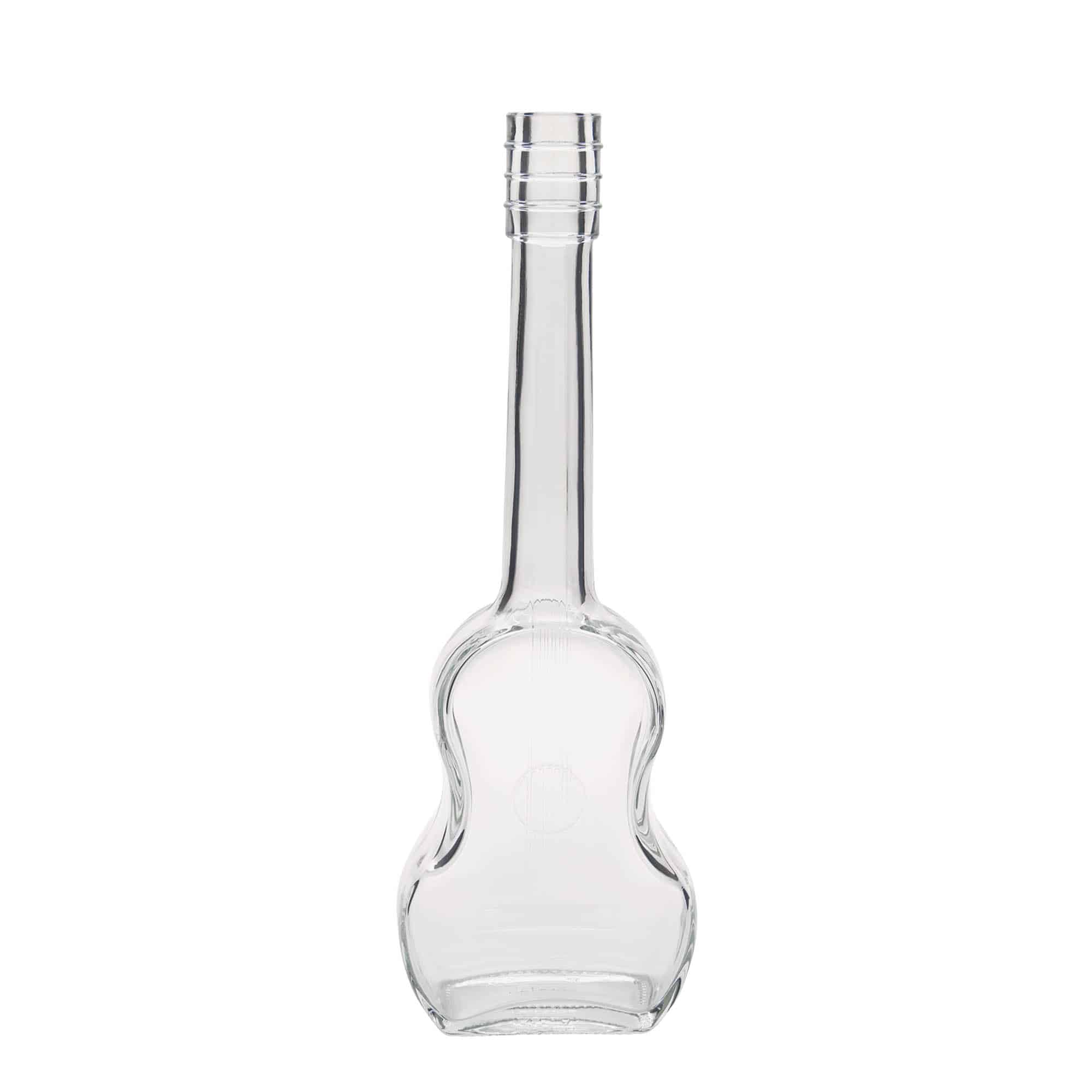 Botella de vidrio 'Guitarra' de 500 ml, boca: corcho