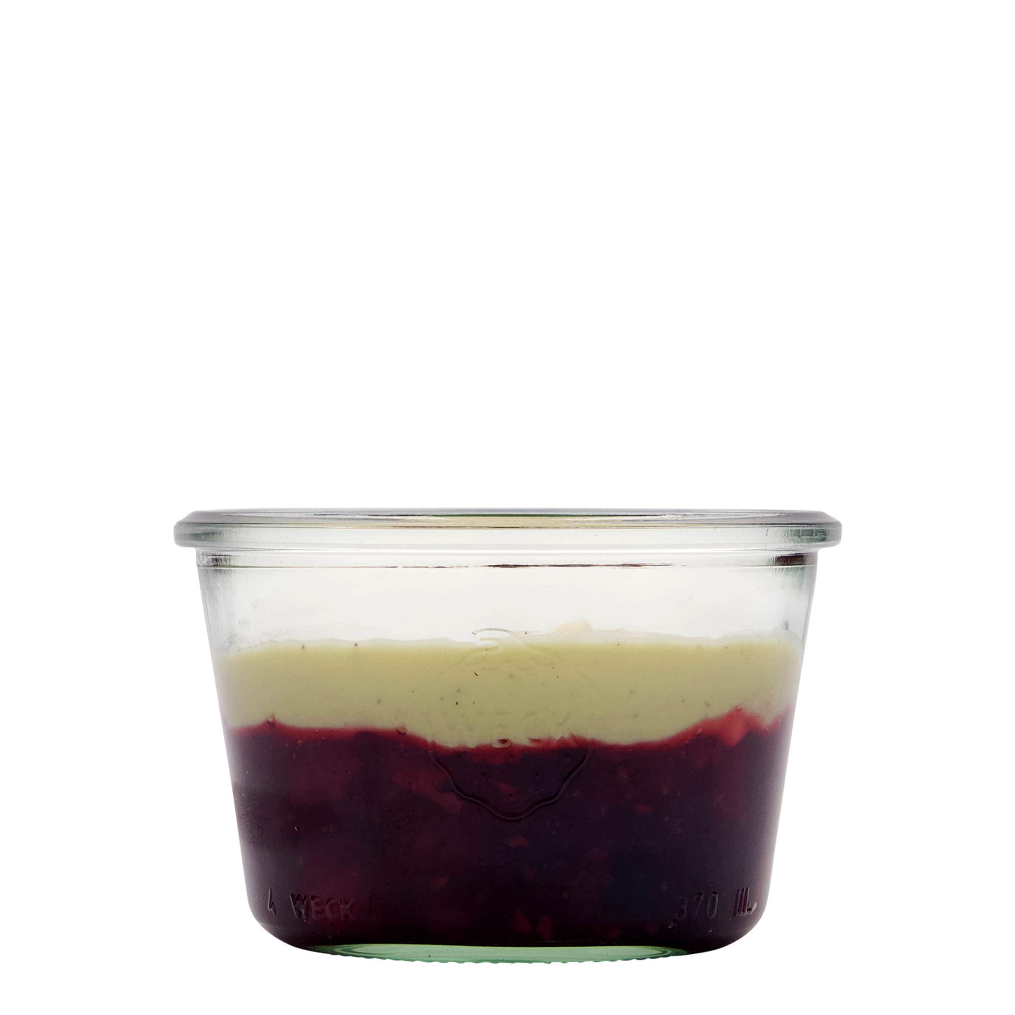 370 ml tarro WECK con caída, boca: borde redondo