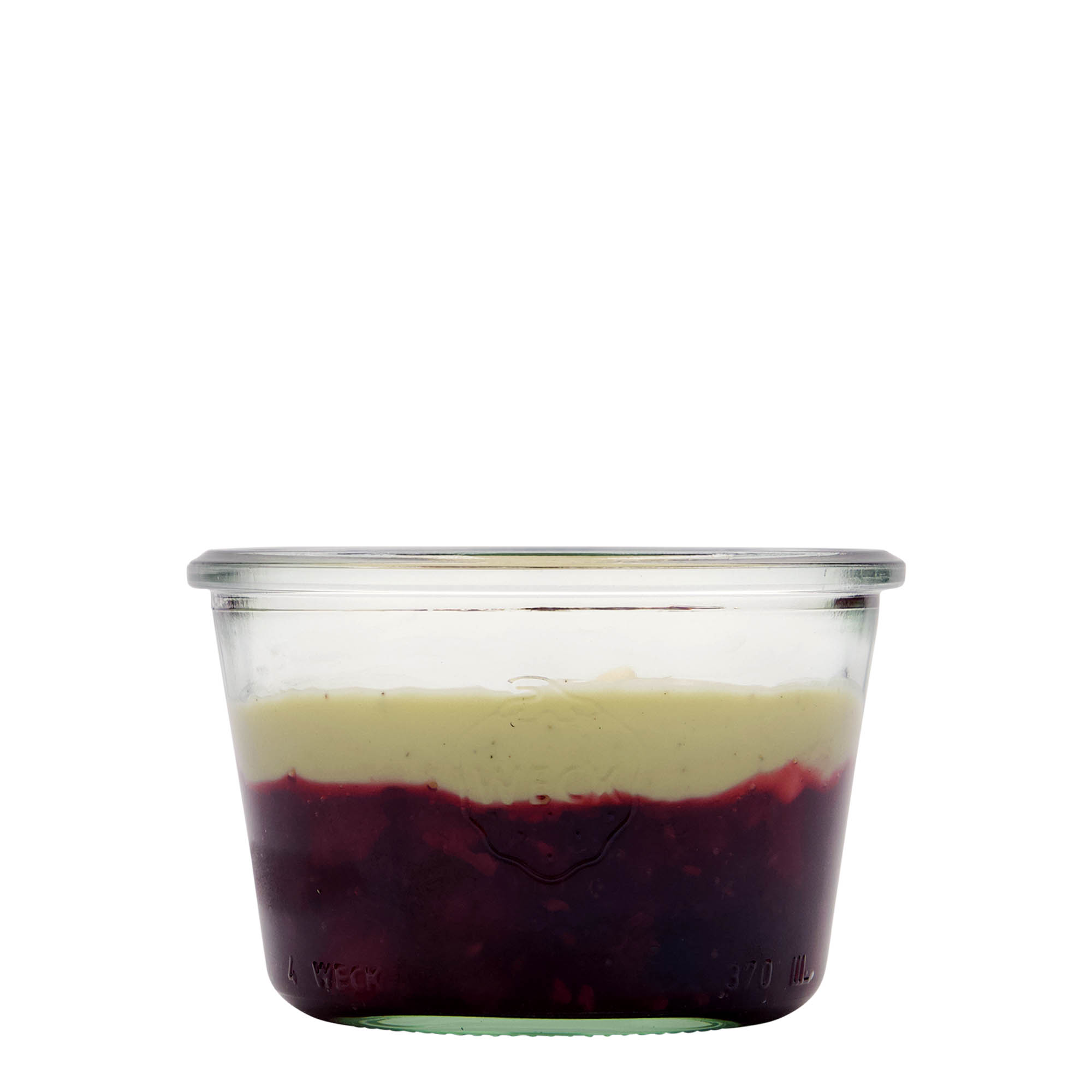 370 ml tarro WECK con caída, boca: borde redondo