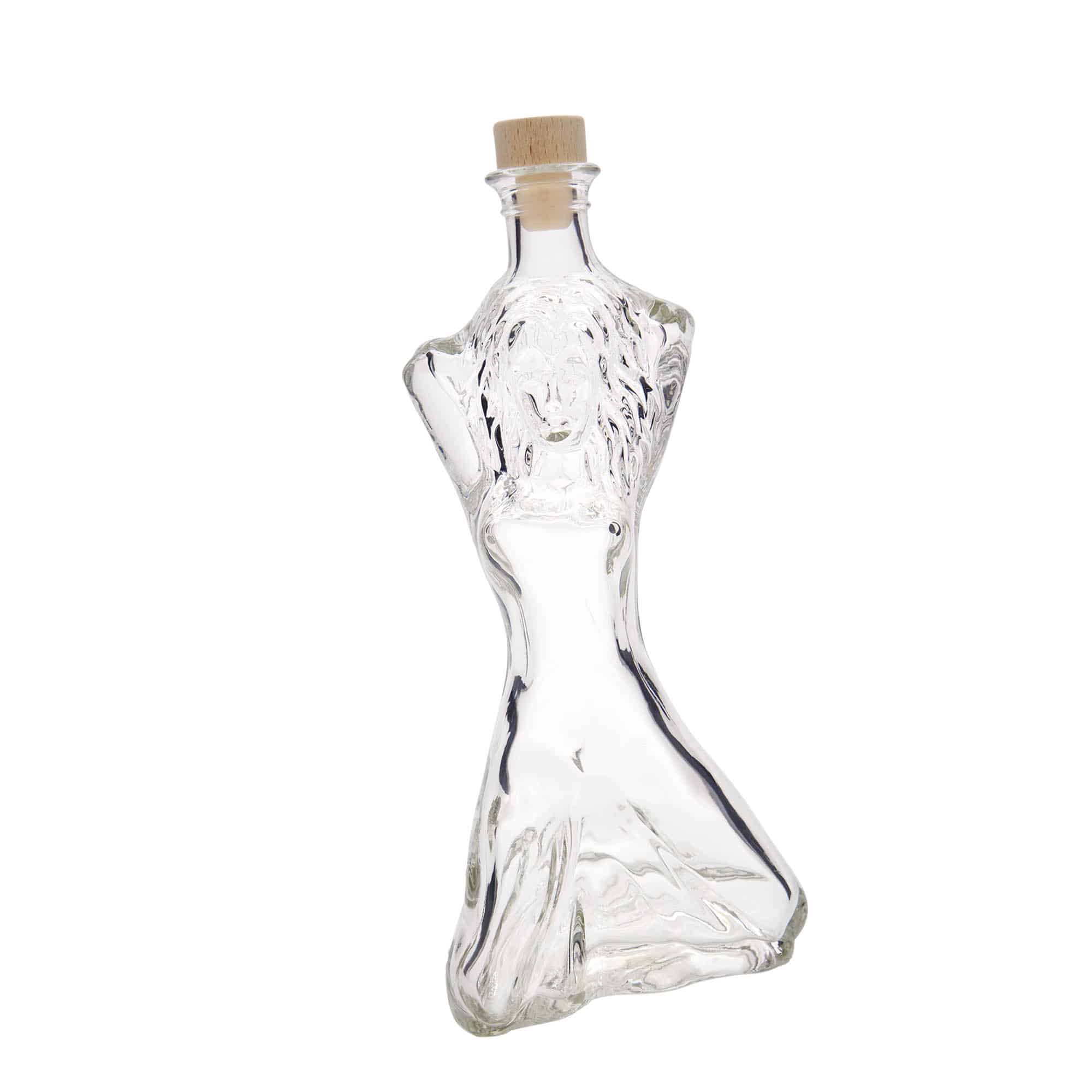 Botella de vidrio 'Lexy' de 350 ml, boca: corcho