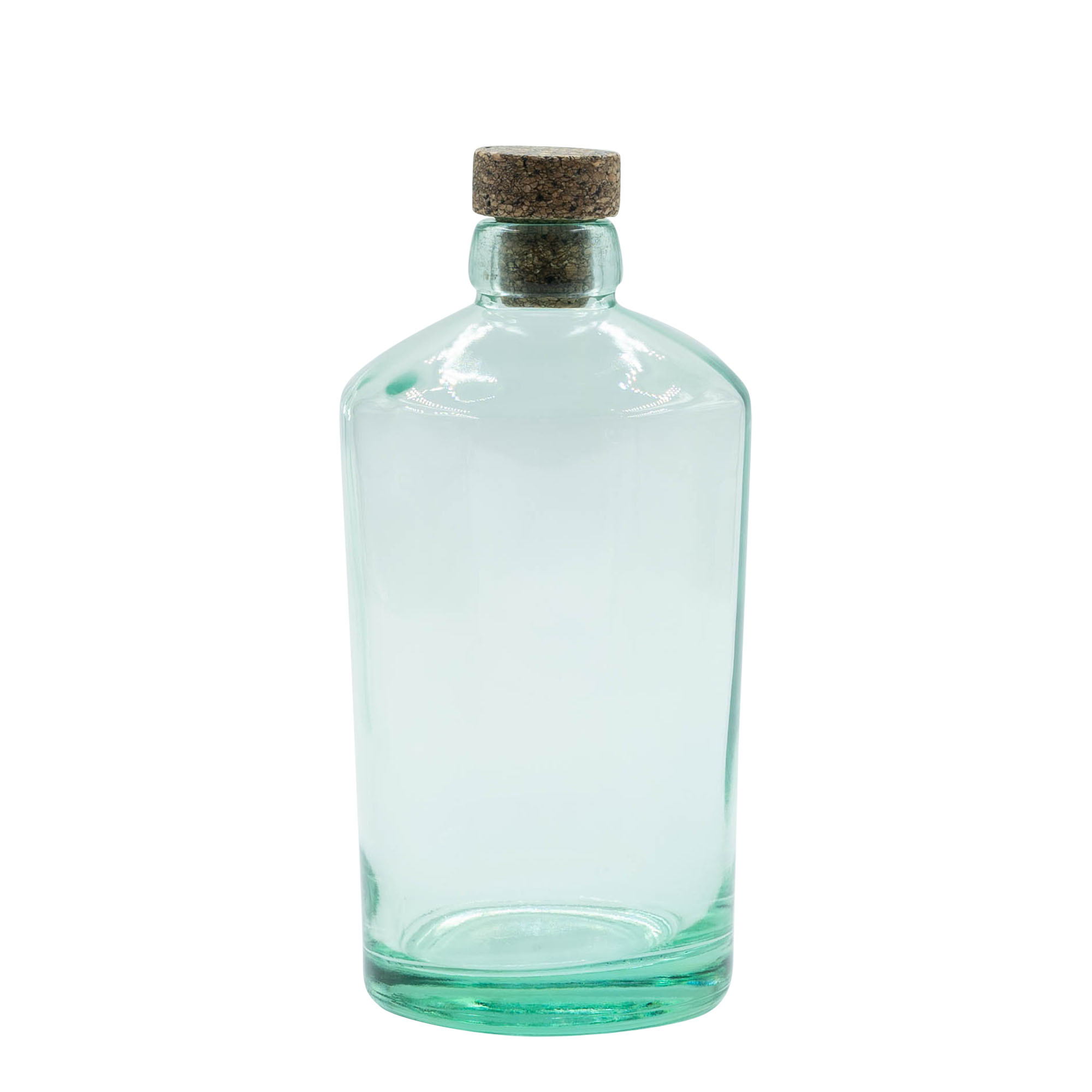 Botella de vidrio de 700 ml 'Barrel', boca: corcho