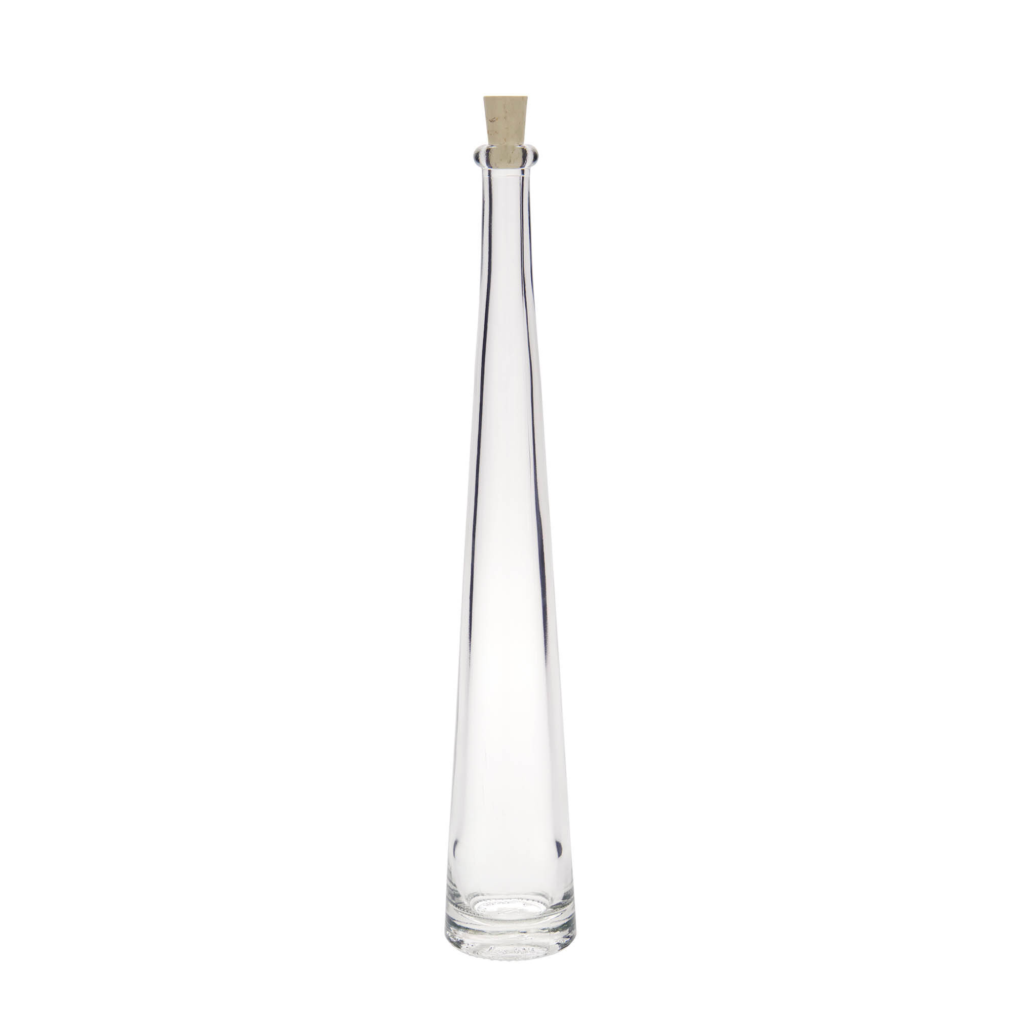 Botella de cristal de 100 ml 'Dama Rondo', boca: corcho