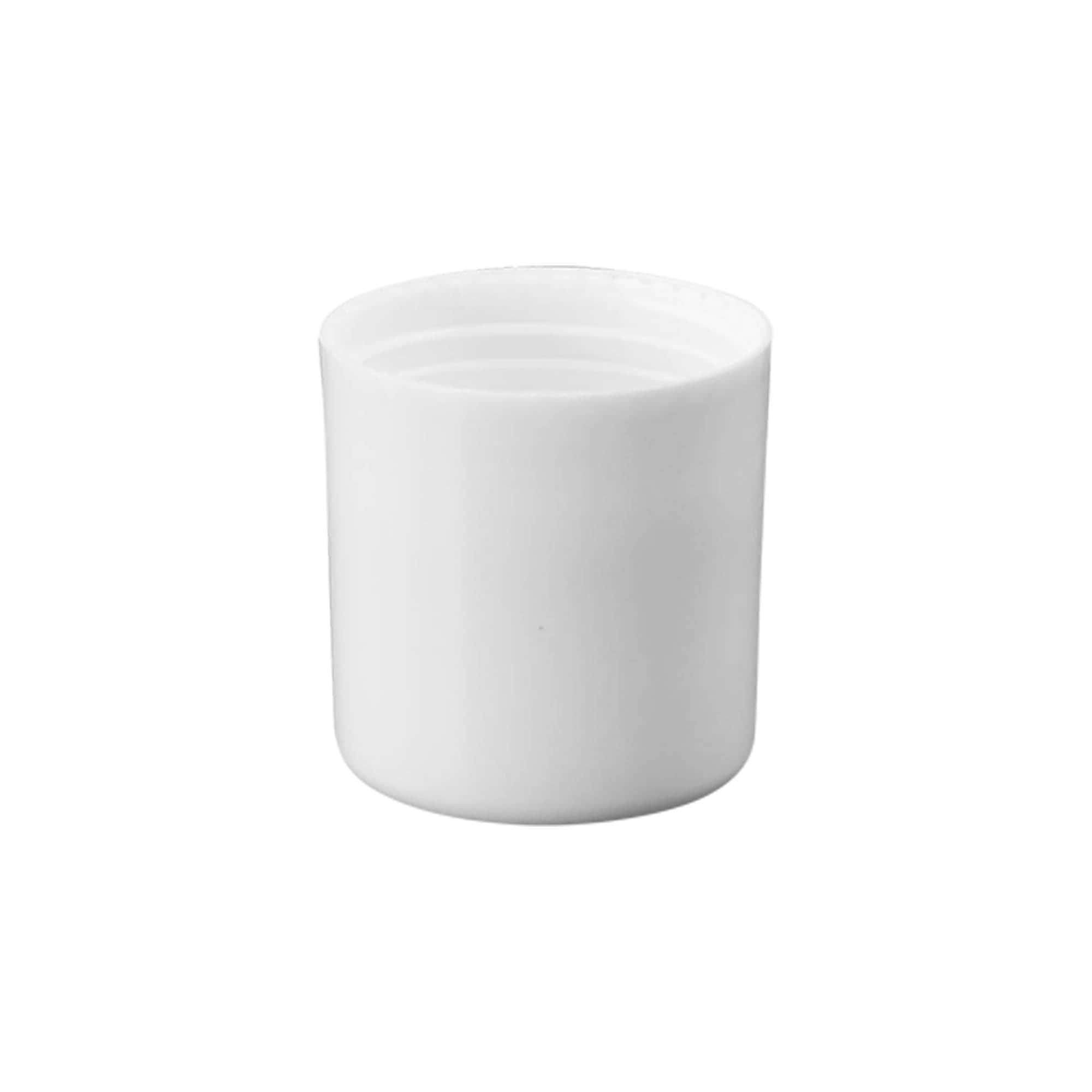 Tapa para frasco roll-on de 50 ml, plástico de PP, blanco, para boca: tapón de rosca