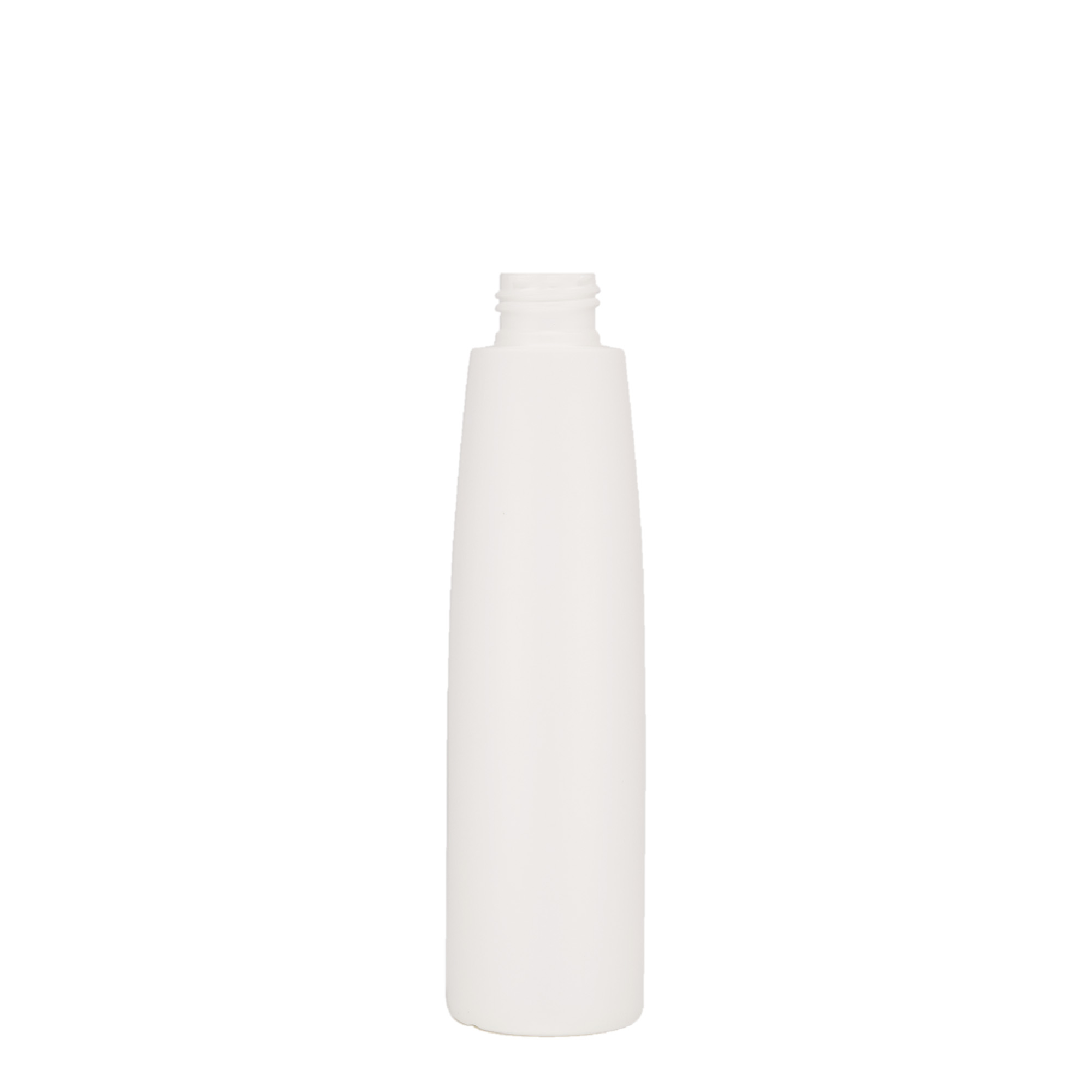 Botella de plástico 'Donald' de 200 ml, HDPE, blanco, boca: GPI 24/410