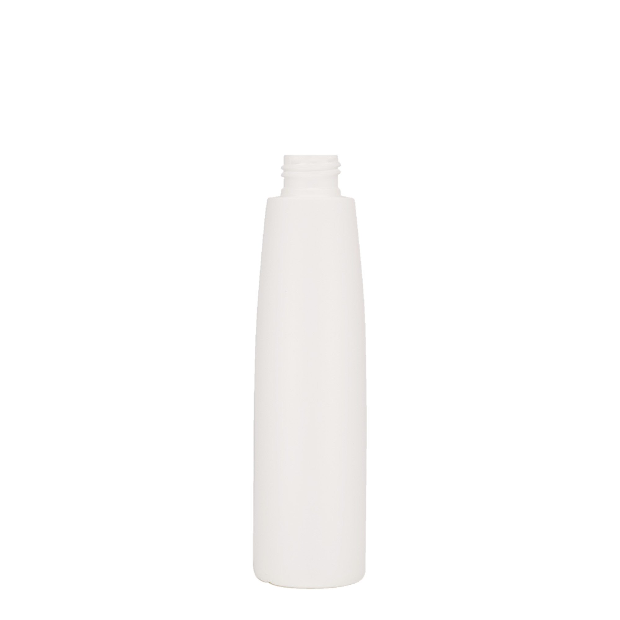 Botella de plástico de 200 ml 'Donald', HDPE, blanca, boca: 24/410