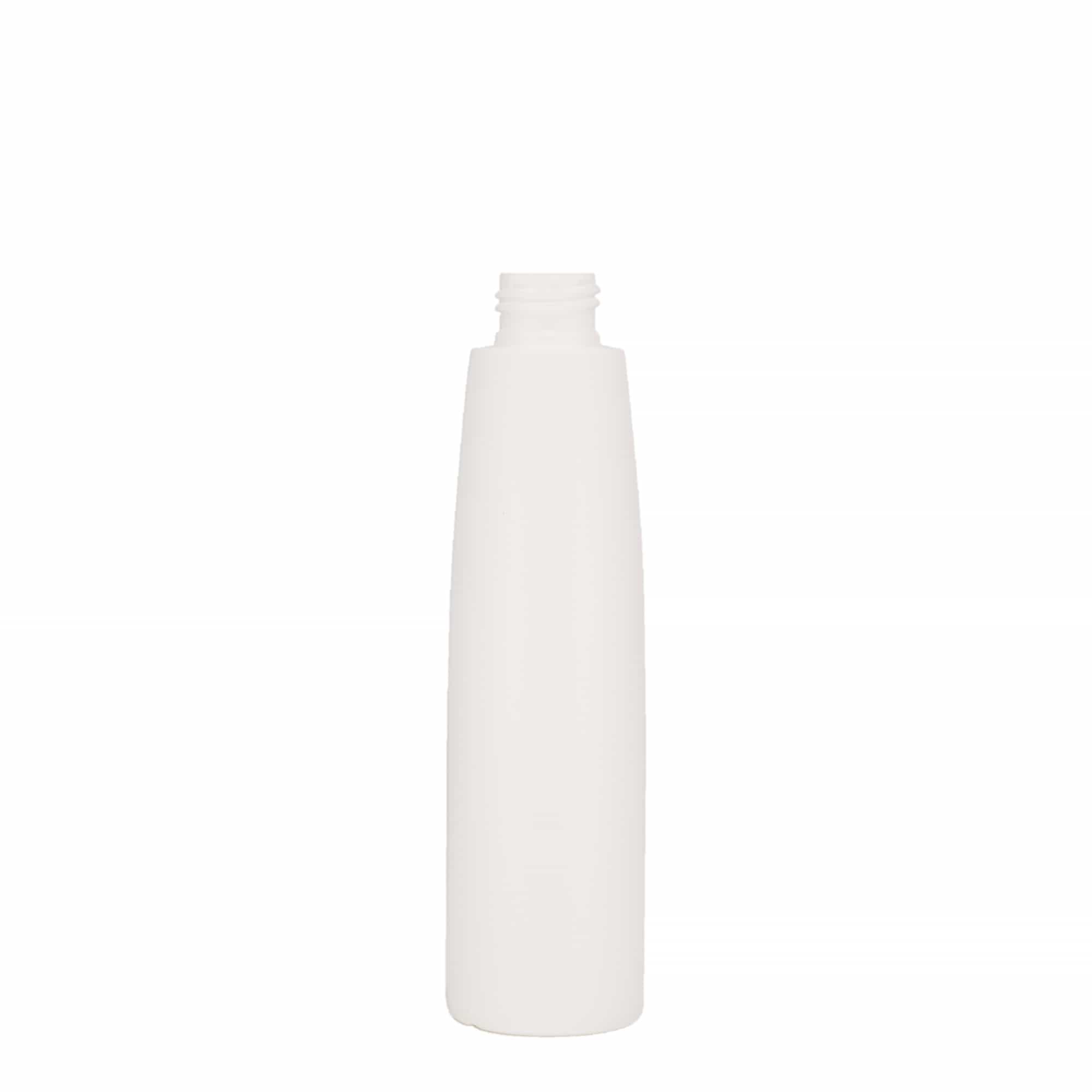 Botella de plástico de 200 ml 'Donald', HDPE, blanca, boca: 24/410