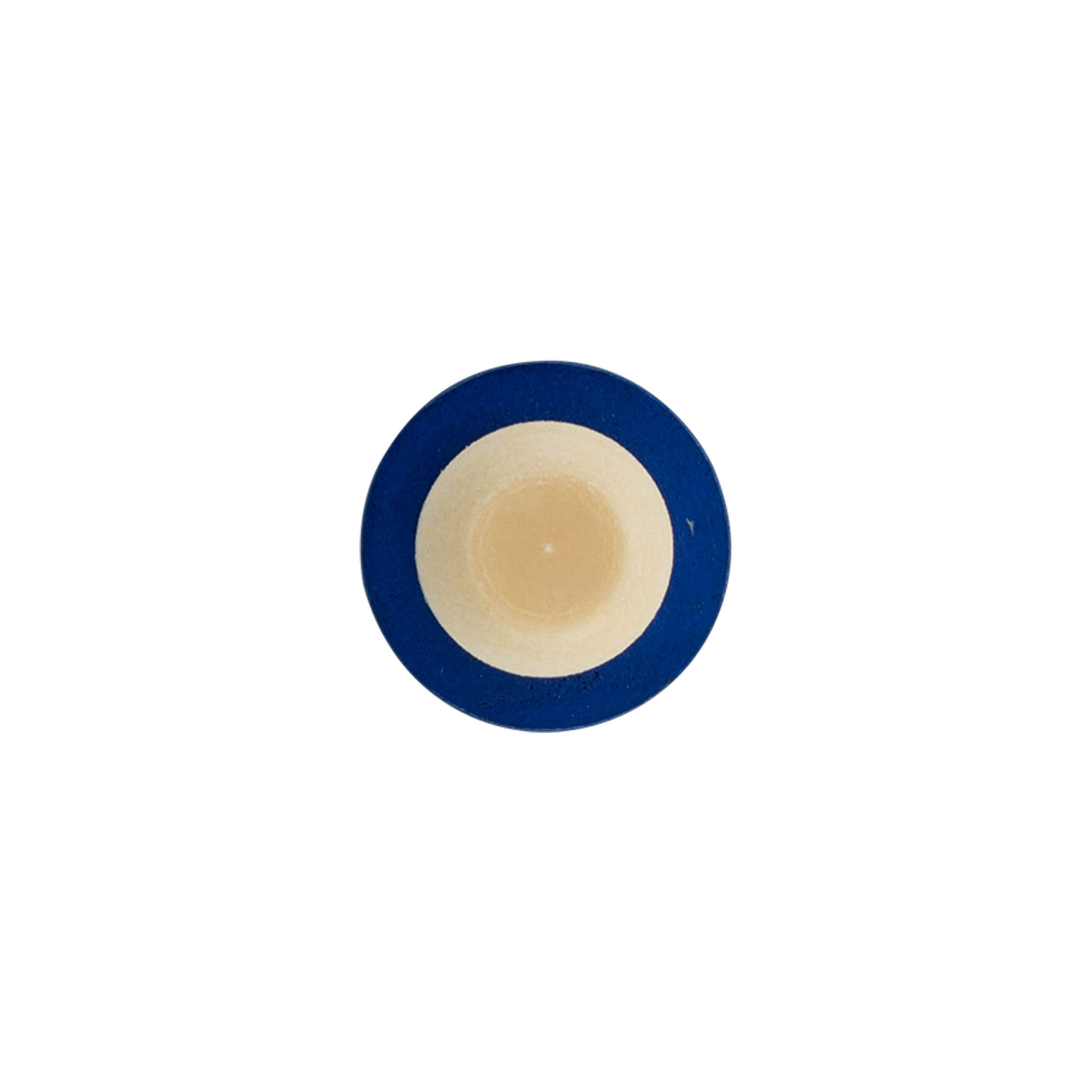 Tapón de corcho con asa 19 mm, madera/plástico, azul, para boca: corcho