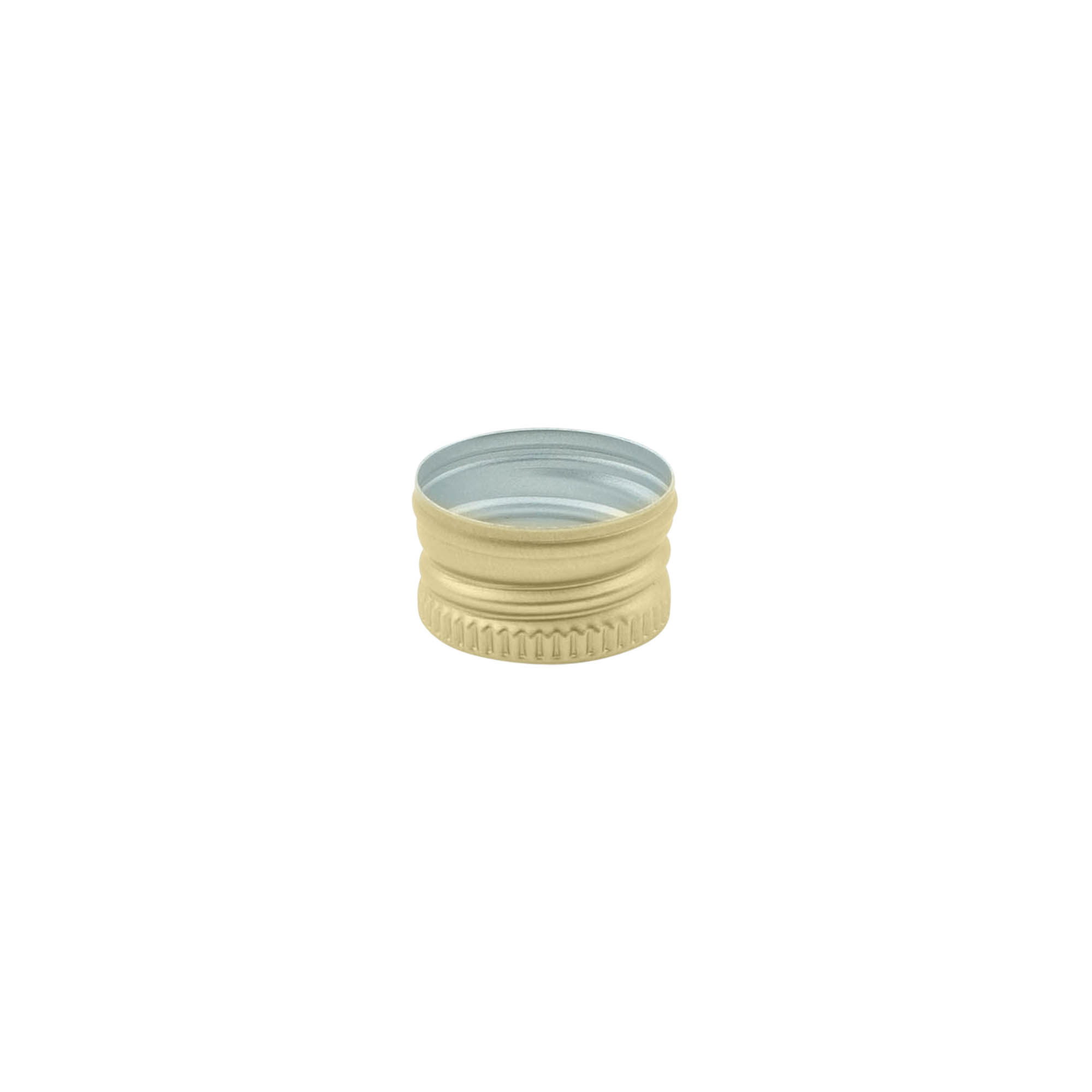 Tapón de rosca, metal, dorado, para boca: PP 18