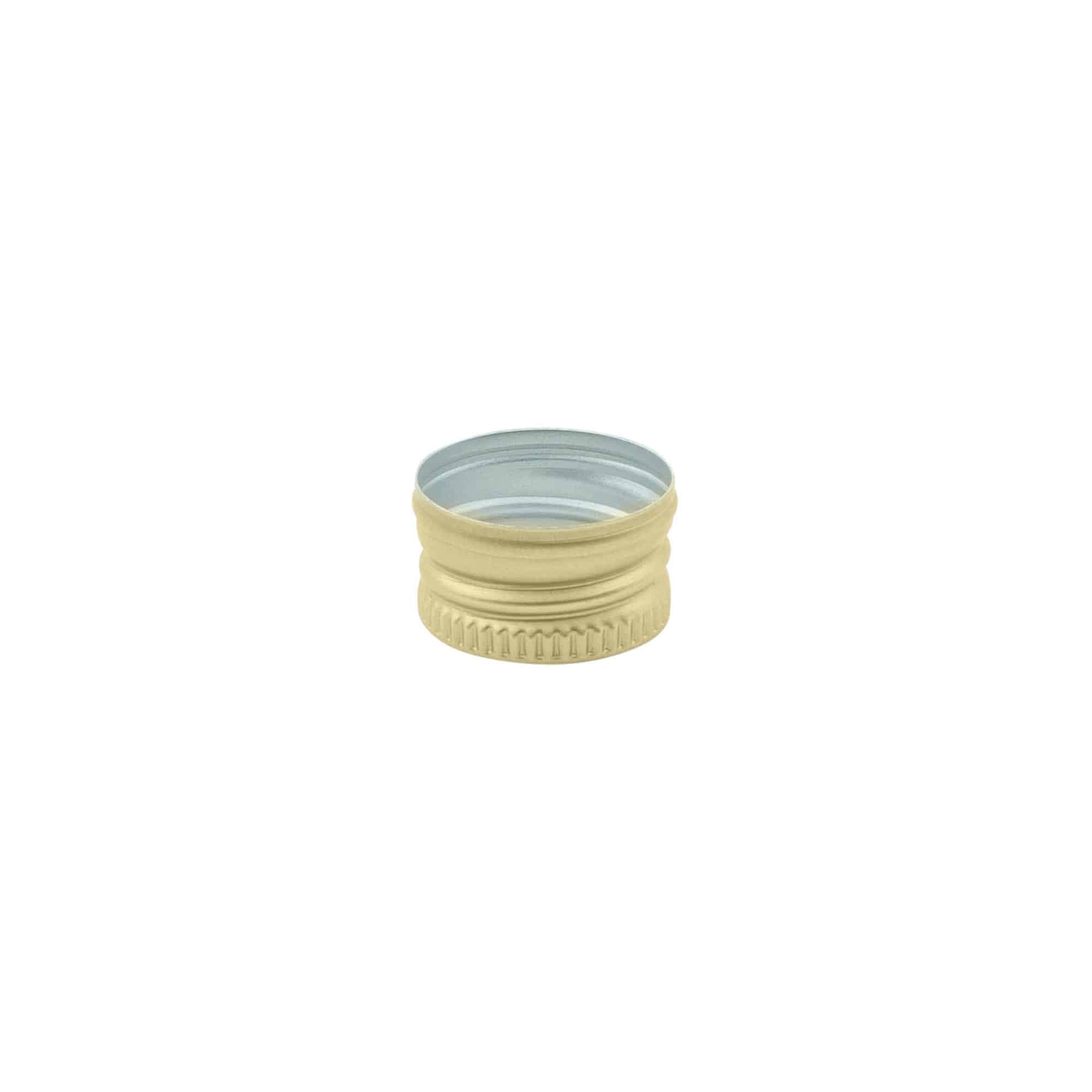 Tapón de rosca, metal, dorado, para boca: PP 18