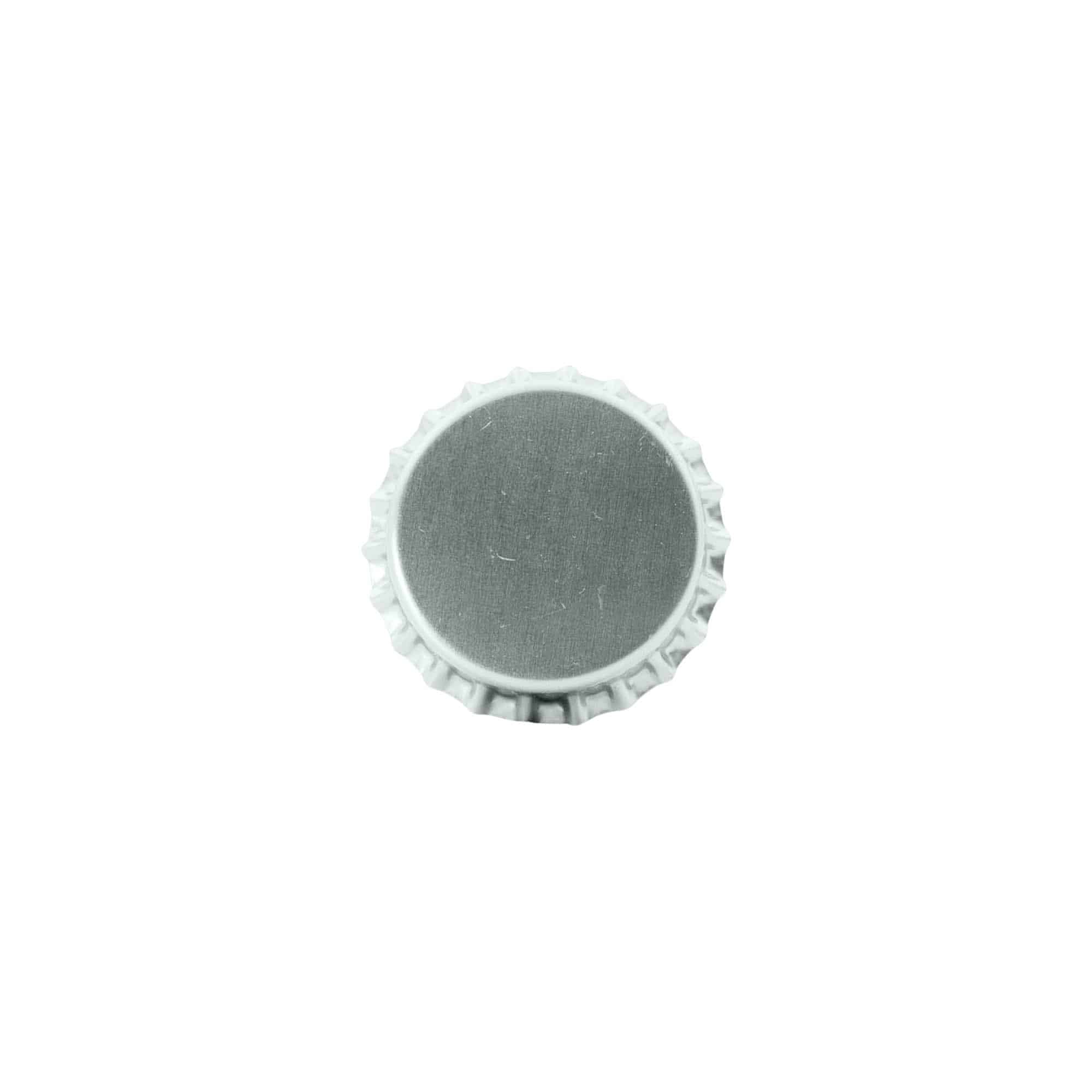 Chapas de cerveza de 29 mm, metal, plateado