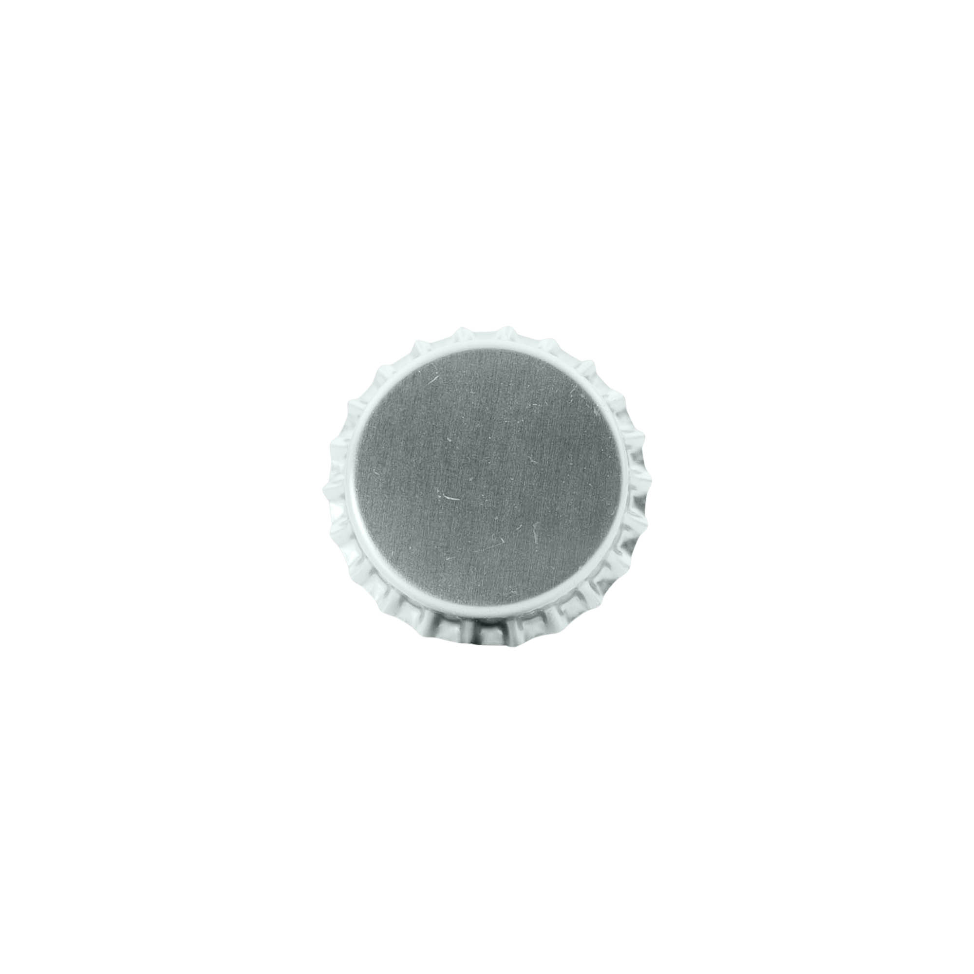 Tapones corona 29 mm, metal, plateado