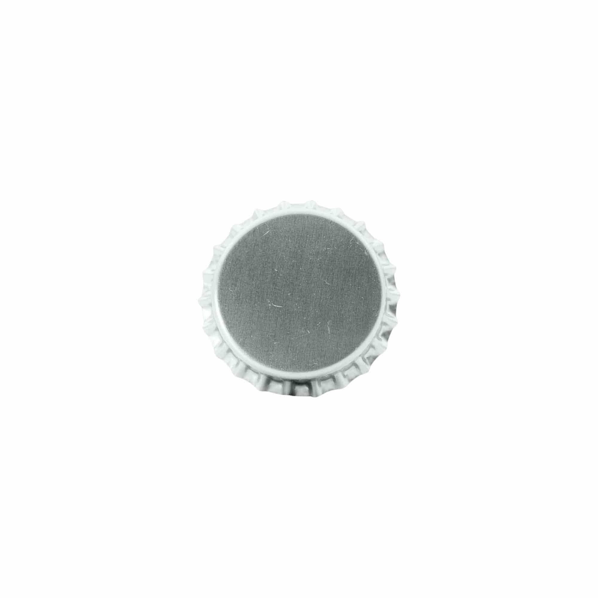 Tapones corona 29 mm, metal, plateado Tapones corona 29 mm, metal, plateado