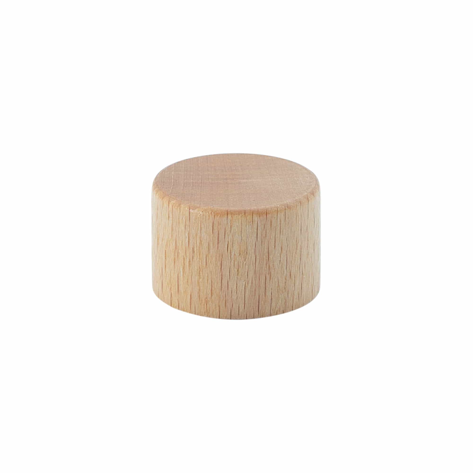 Tapa roscada, metal-madera, color madera, para boca: PP 28