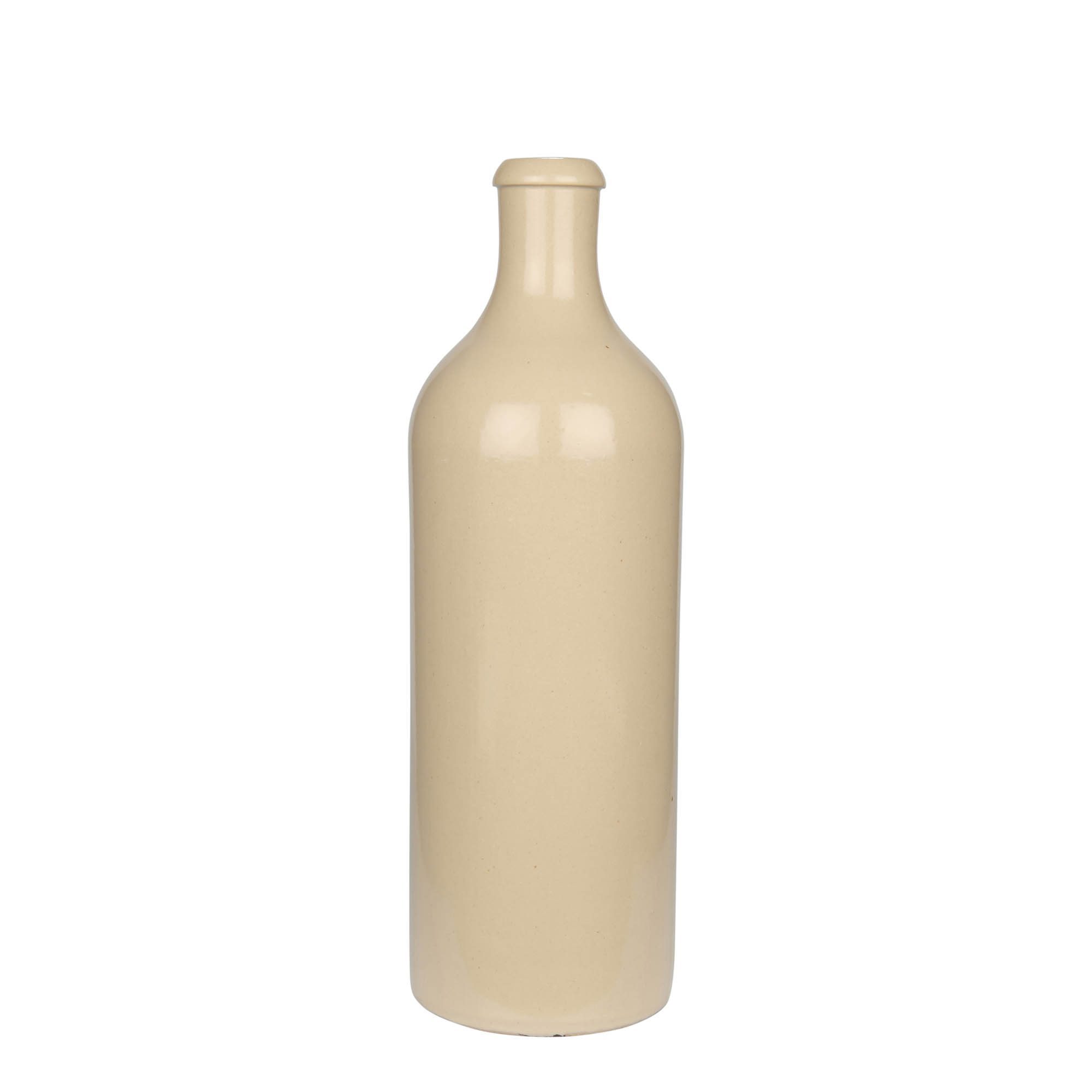 Jarra de barro de 750 ml, gres, beige, boca: corcho Jarra de barro de 750 ml, gres, beige, boca: corcho