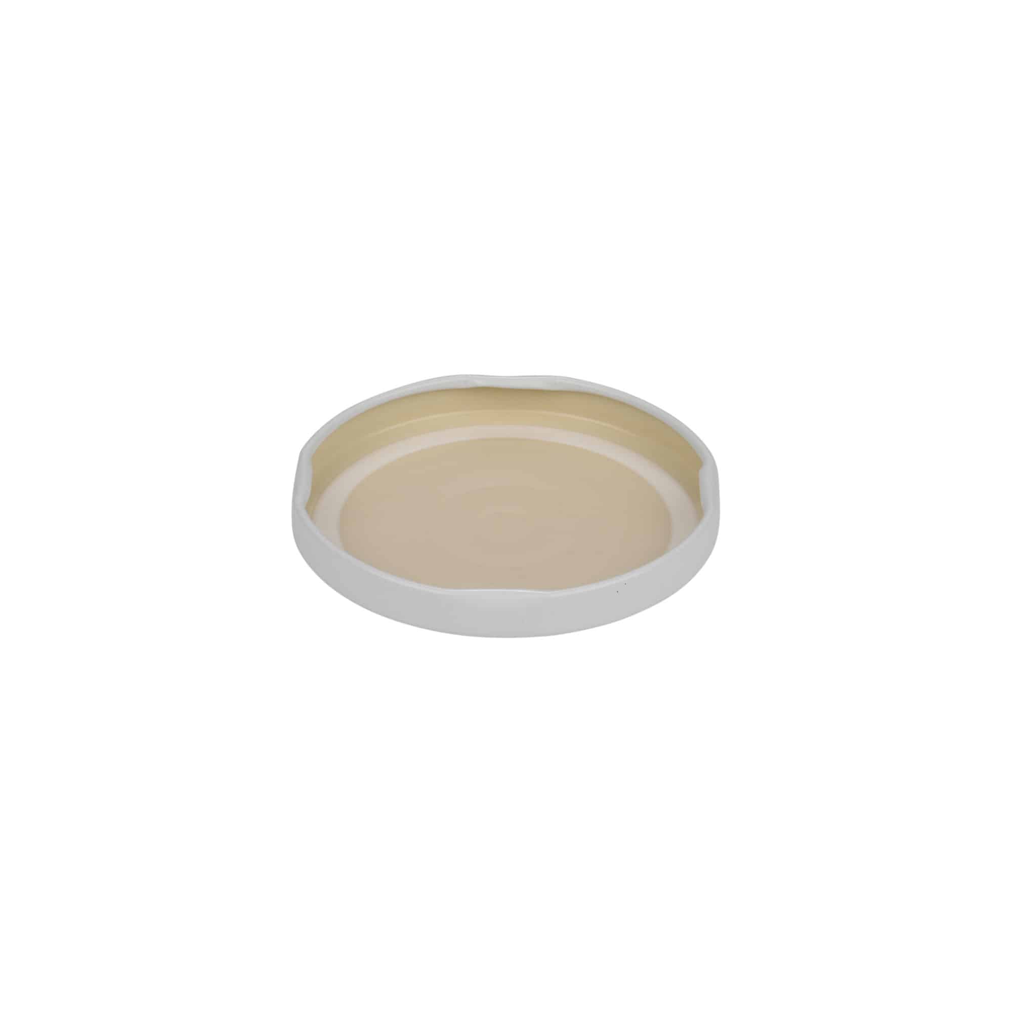 Tapa Twist-Off, hojalata, blanco, para boca: TO 66
