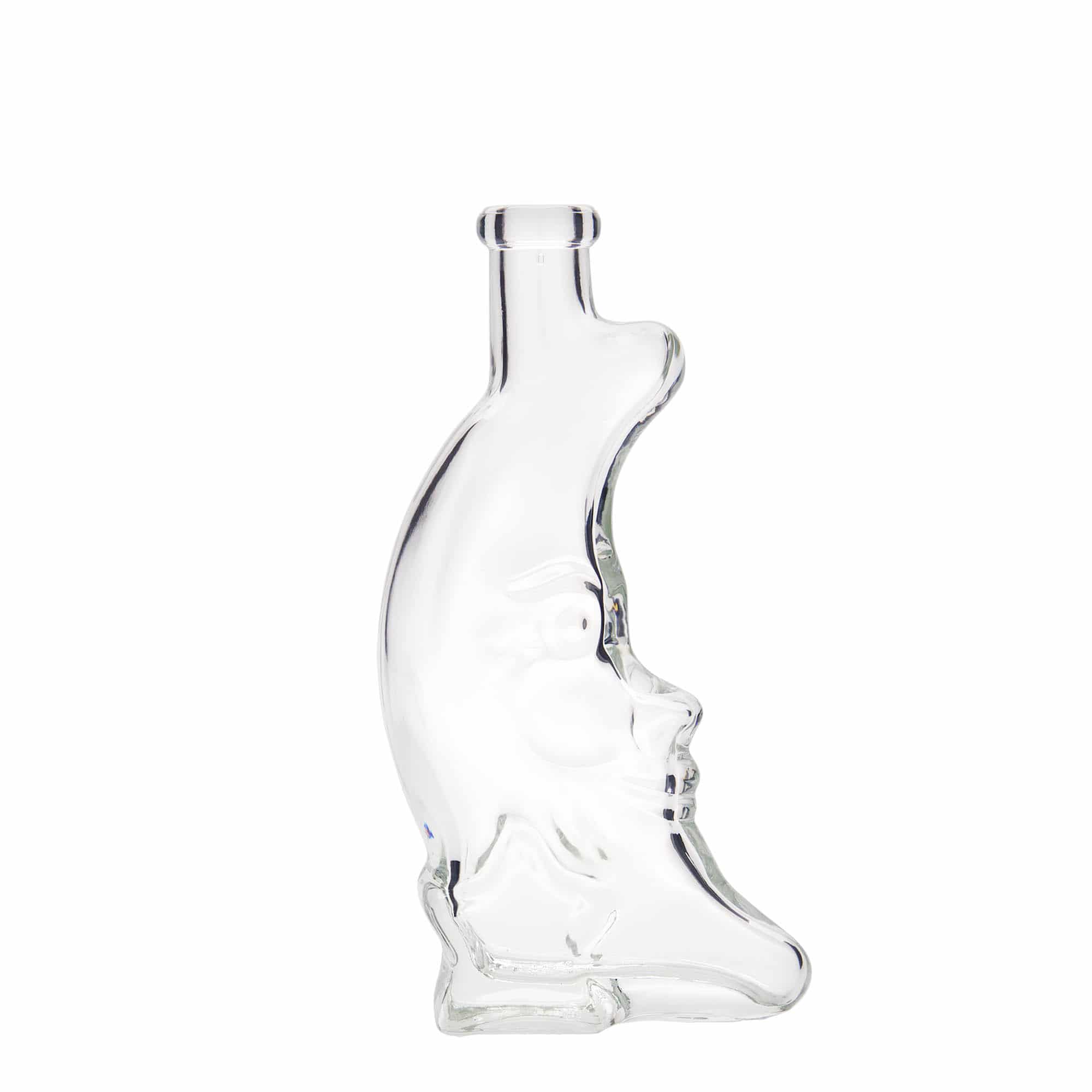 Botella de vidrio 'Luna' de 200 ml, boca: corcho