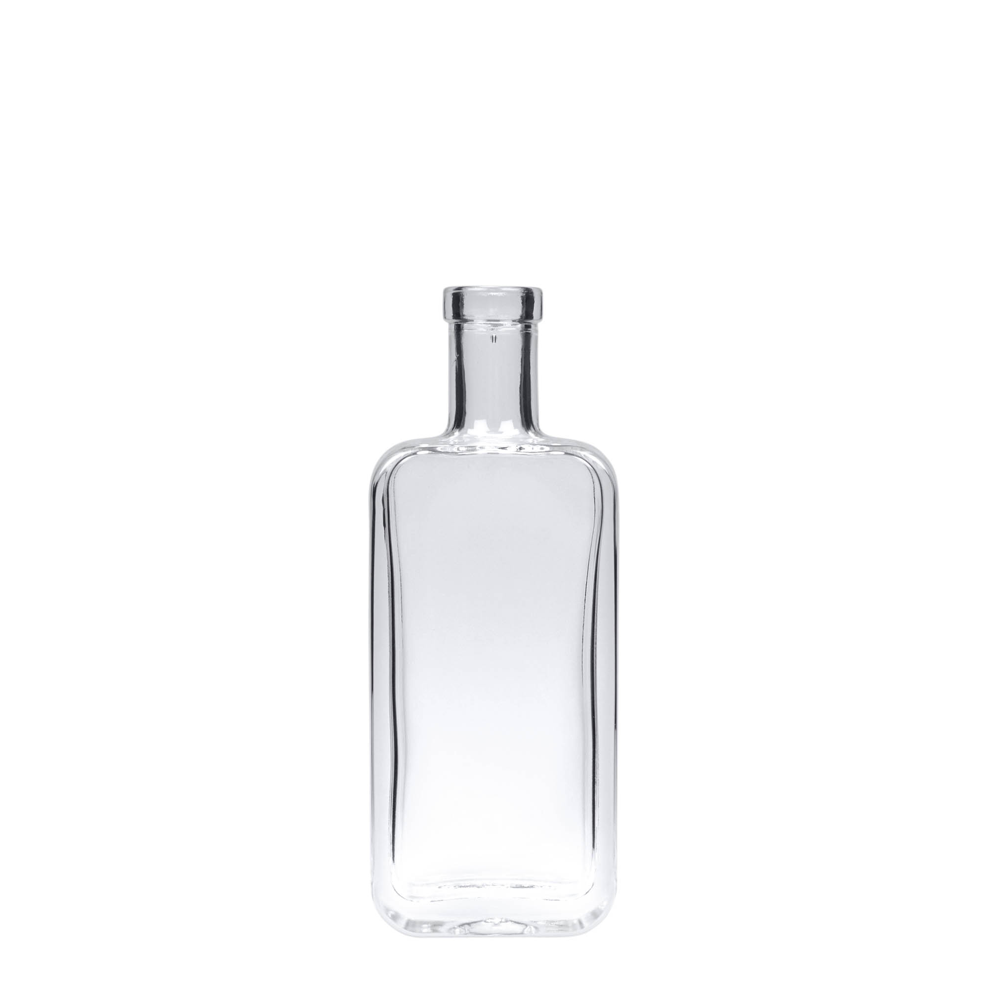 Botella de cristal de 100 ml 'Nice', rectangular, boca: corcho Botella de cristal de 100 ml 'Nice', rectangular, boca: corcho