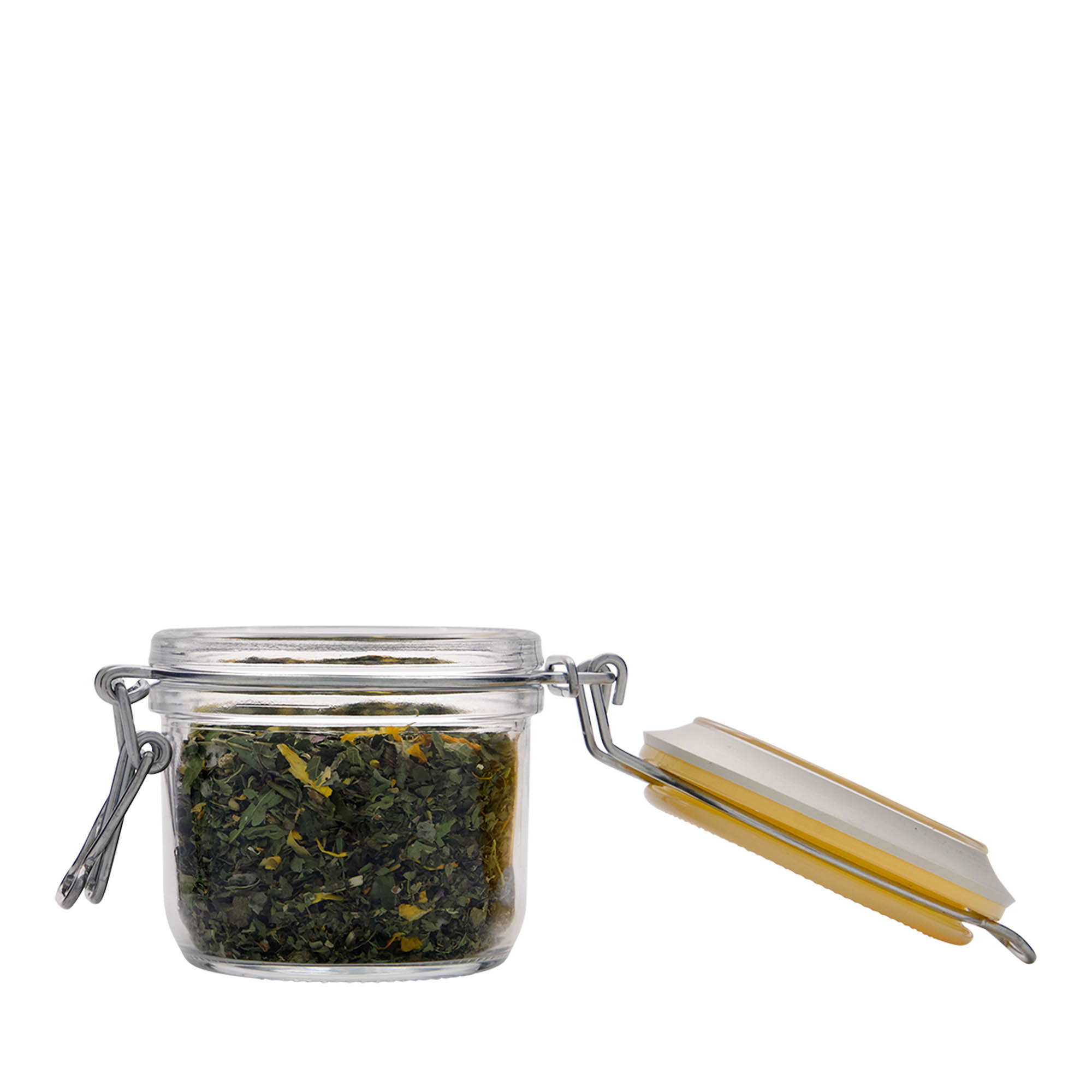 200 ml tarro con cierre de alambre 'Fido', amarillo, boca: cierre de alambre 200 ml tarro con cierre de alambre 'Fido', amarillo, boca: cierre de alambre