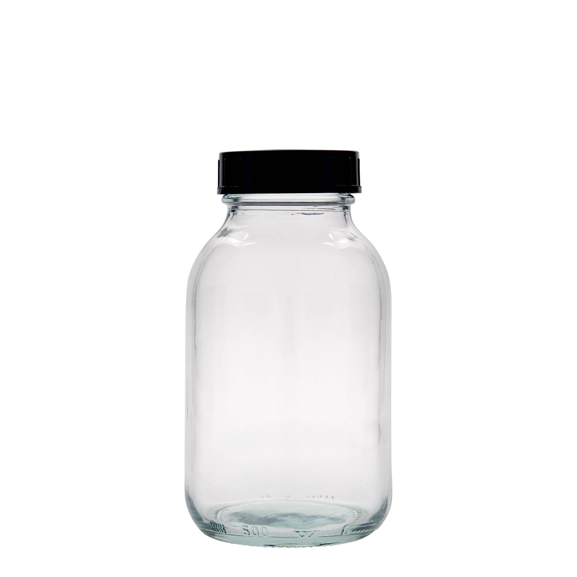 500 ml frasco de cuello ancho, boca: DIN 55 500 ml frasco de cuello ancho, boca: DIN 55