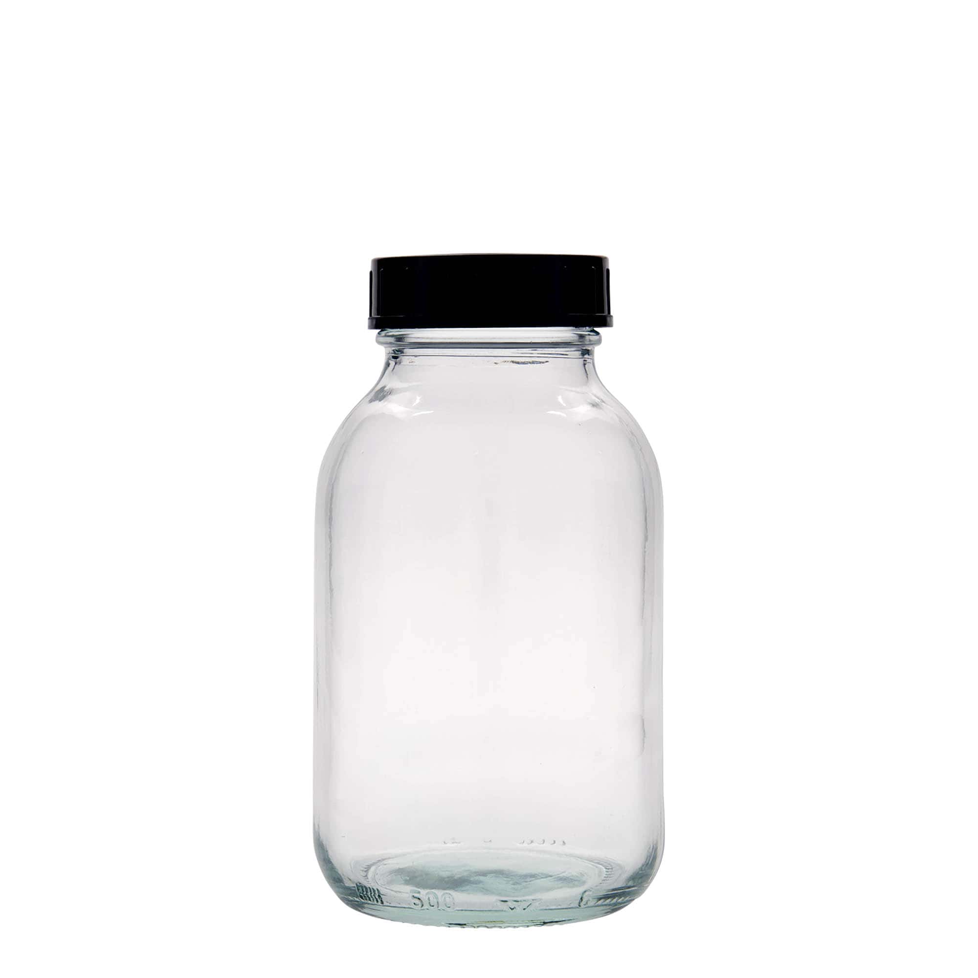 500 ml frasco de cuello ancho, boca: DIN 55
