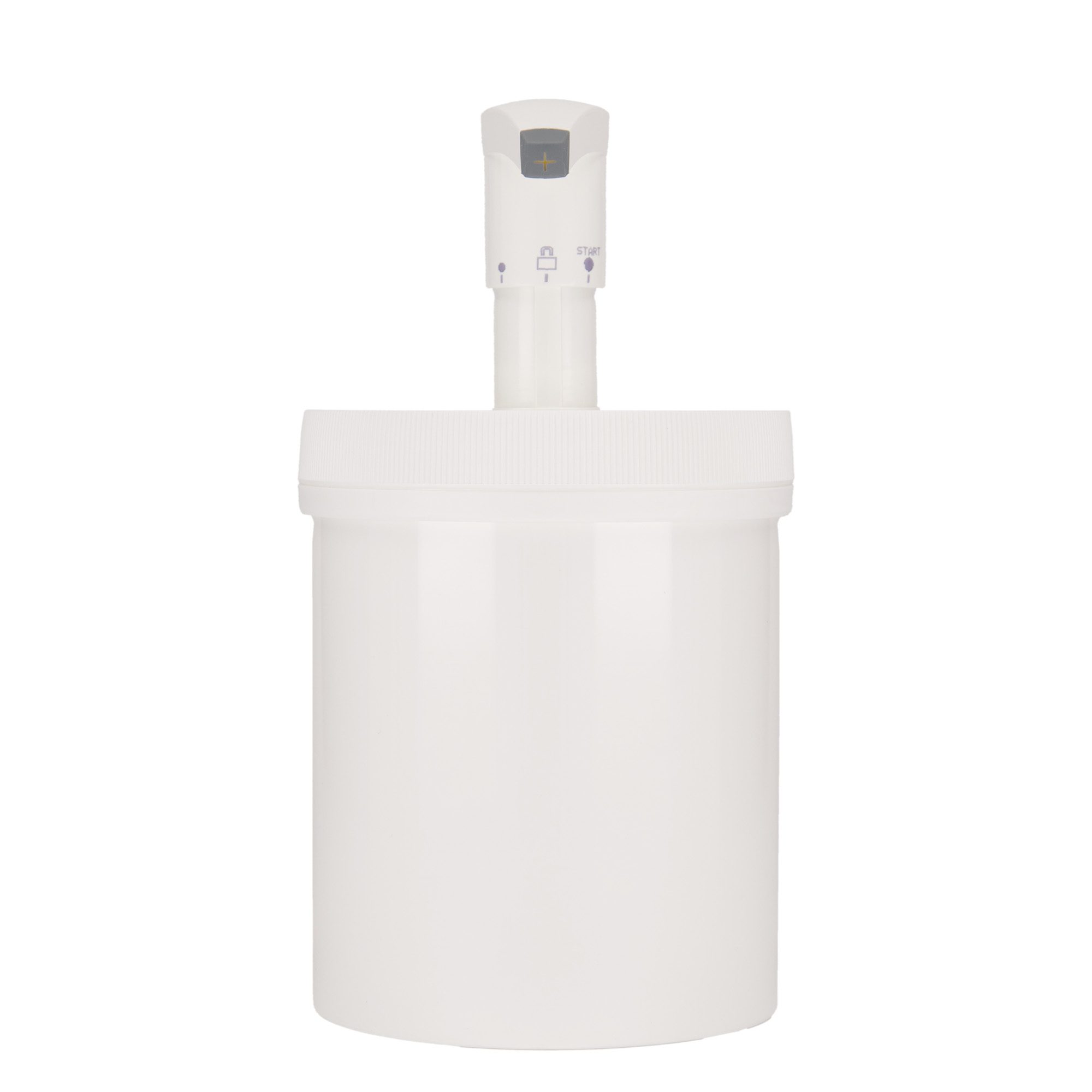 Botella dosificadora de 1.240 ml 'Securibox', plástico PP, blanca, boca: cierre de rosca Botella dosificadora de 1.240 ml 'Securibox', plástico PP, blanca, boca: cierre de rosca