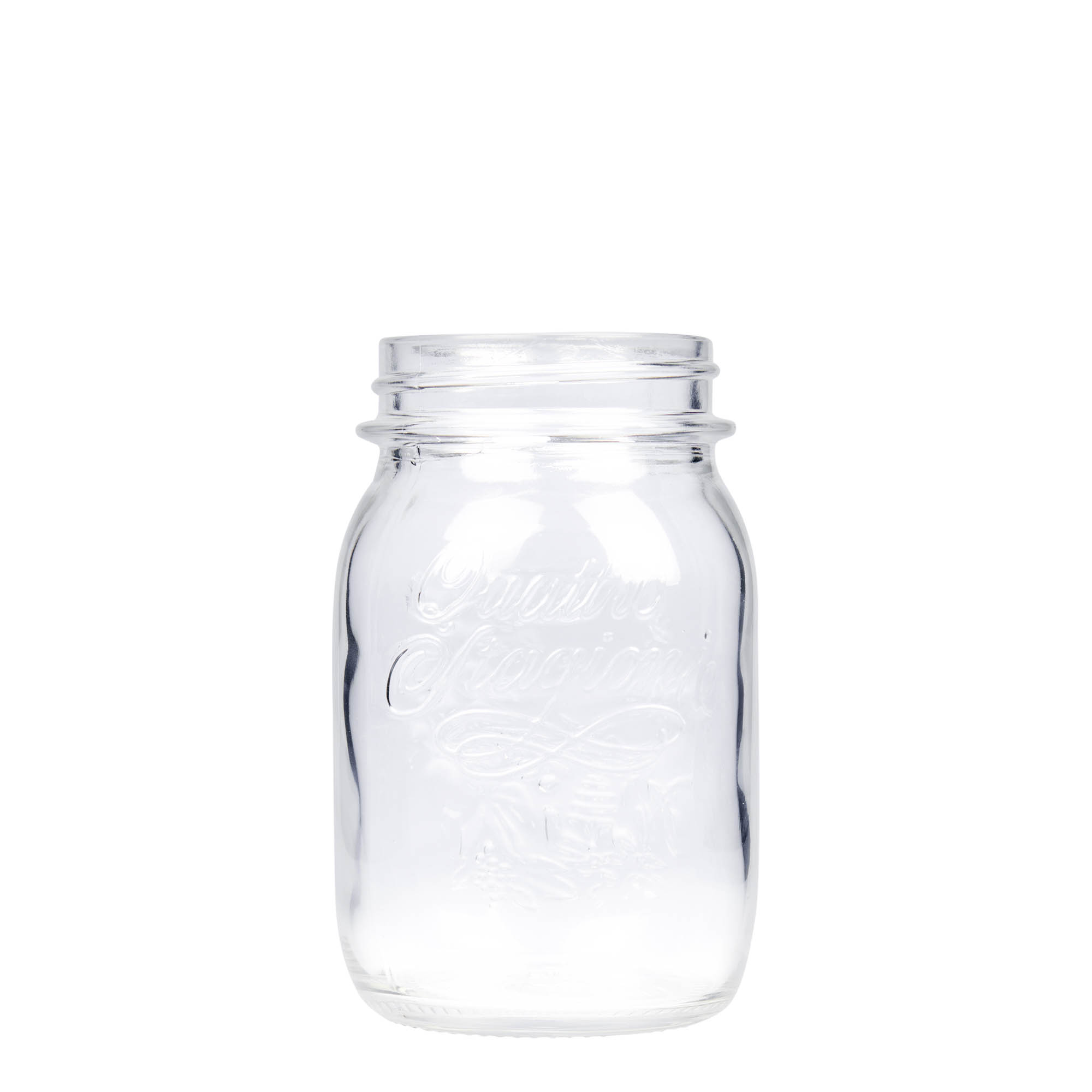 500 ml frasco de vidrio 'Quattro Stagioni', boca: cierre de rosca 500 ml frasco de vidrio 'Quattro Stagioni', boca: cierre de rosca