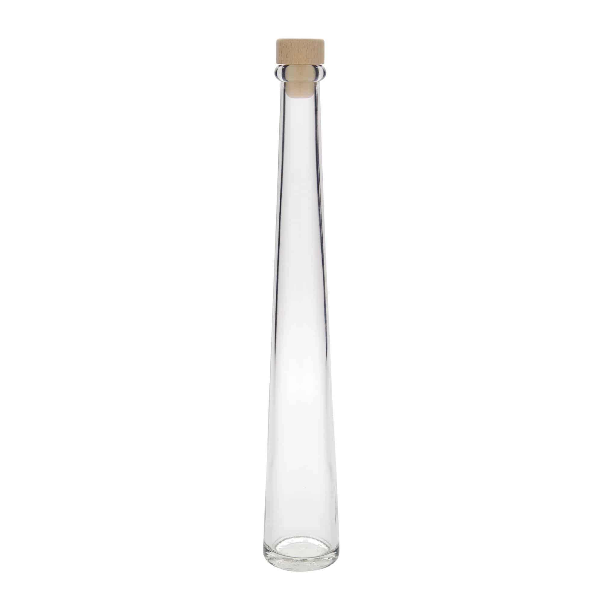 Botella de vidrio de 200 ml 'Dama Rondo', boca: corcho