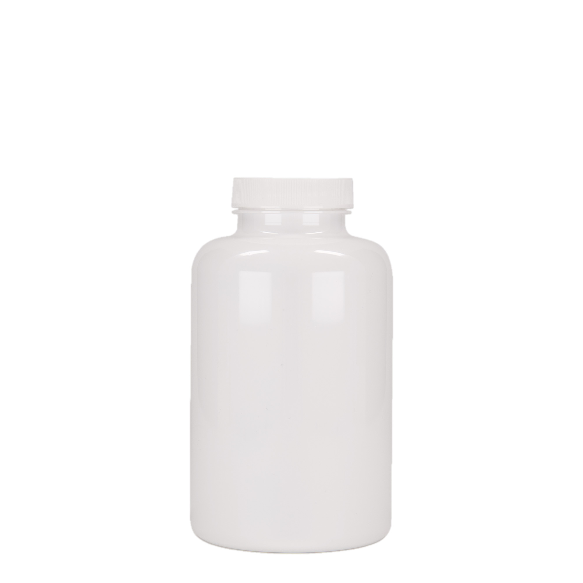 Bote Packer de PET de 500 ml, plástico, blanco, boca: GPI 45/400