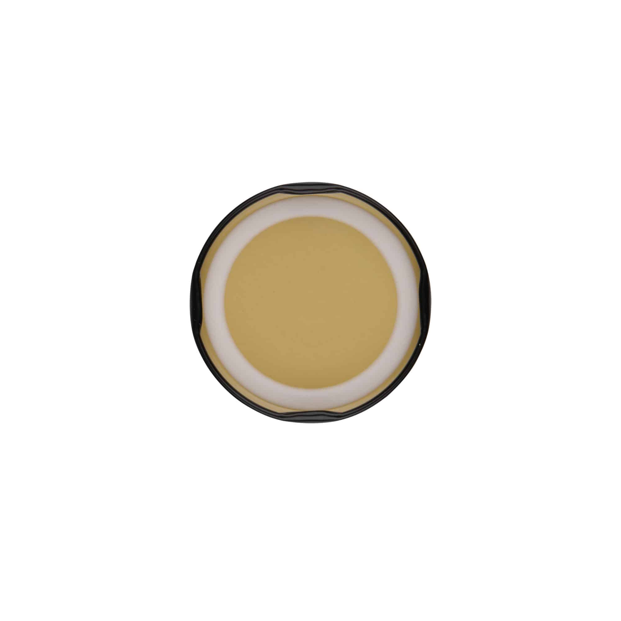 Tapa Twist-Off, hojalata, negro, para boca: TO 58