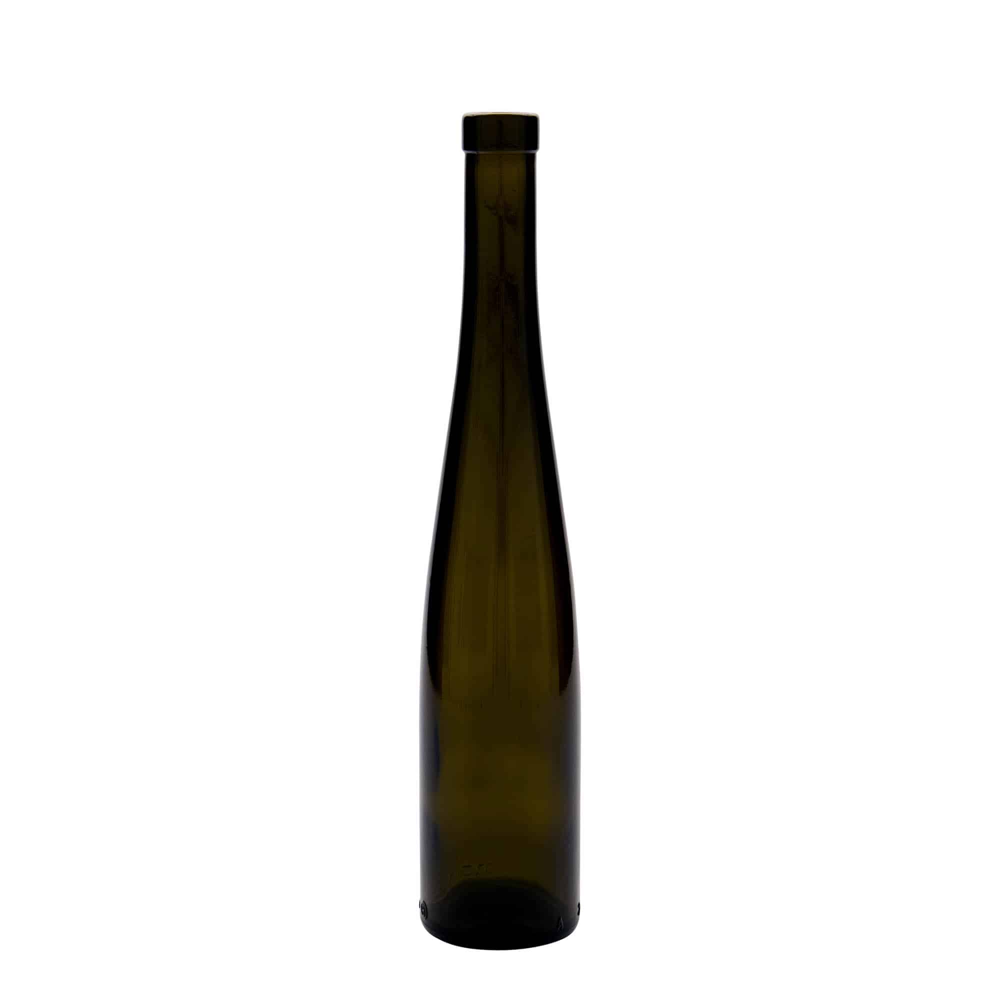 Botella de vidrio 'Weinschlegel' de 375 ml, verde antiguo, boca: corcho Botella de vidrio 'Weinschlegel' de 375 ml, verde antiguo, boca: corcho