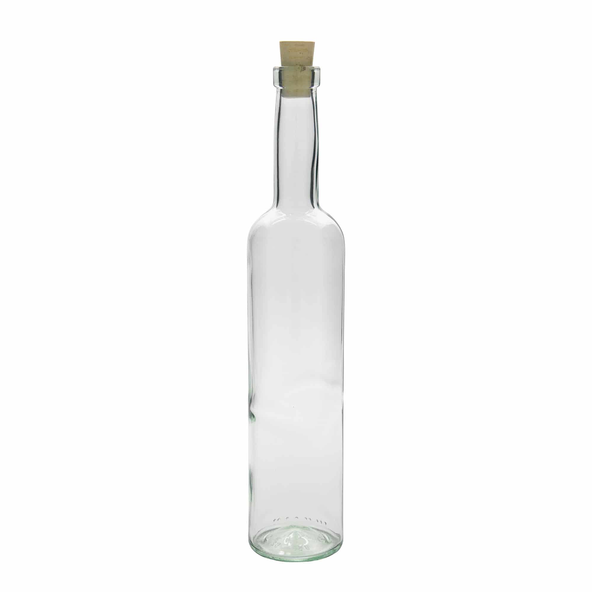 Botella de vidrio de 500 ml 'Burdeos', boca: corcho