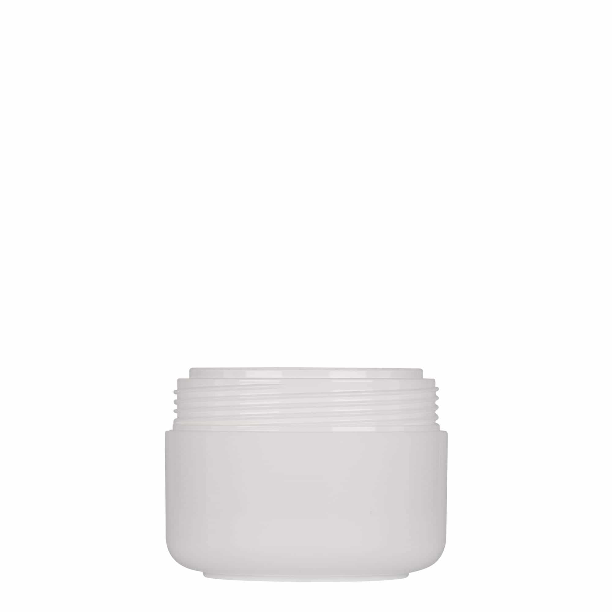 Bote de plástico 'Bianca' de 100 ml, PP, blanco, boca: tapón de rosca