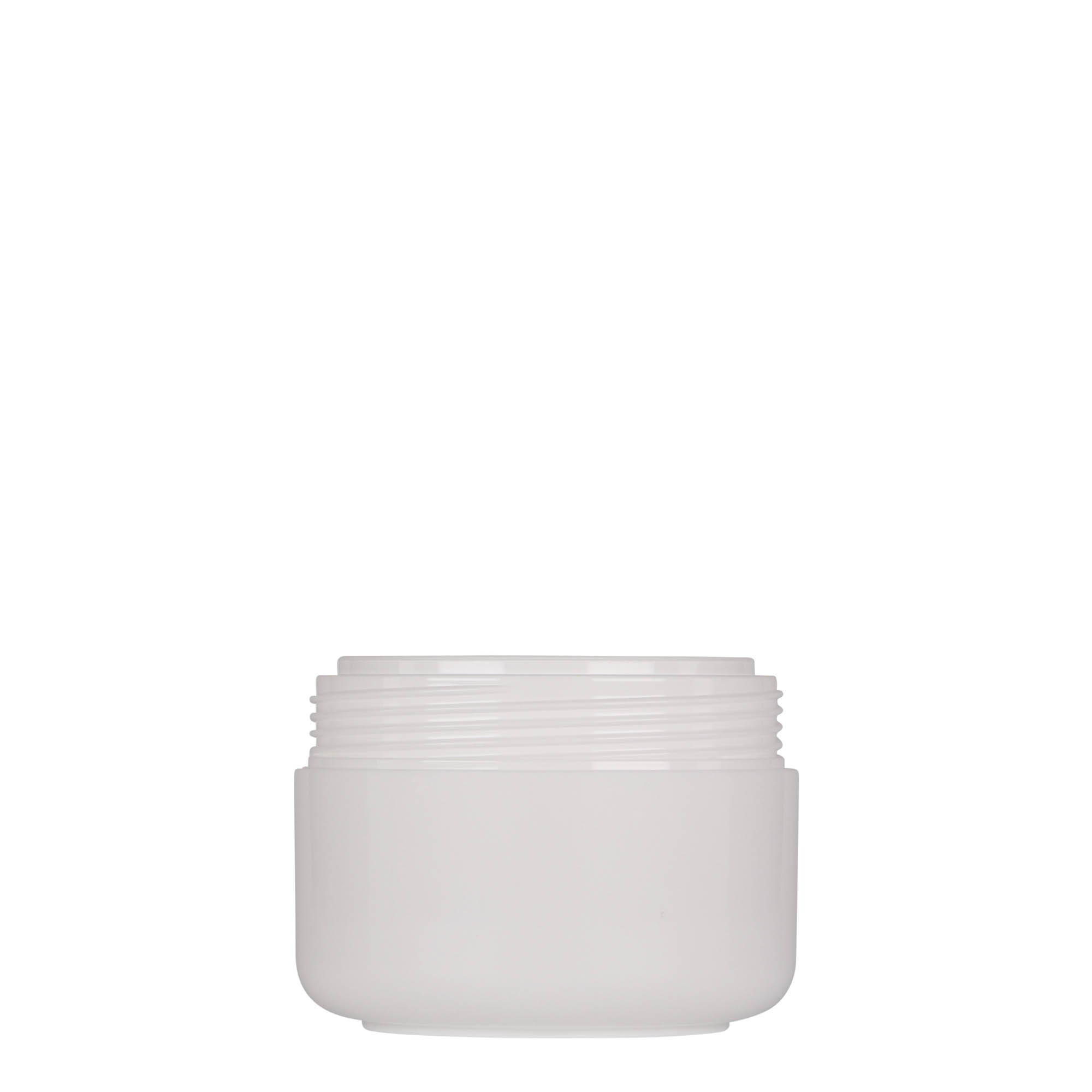 Bote de plástico 'Bianca' de 100 ml, PP, blanco, boca: tapón de rosca