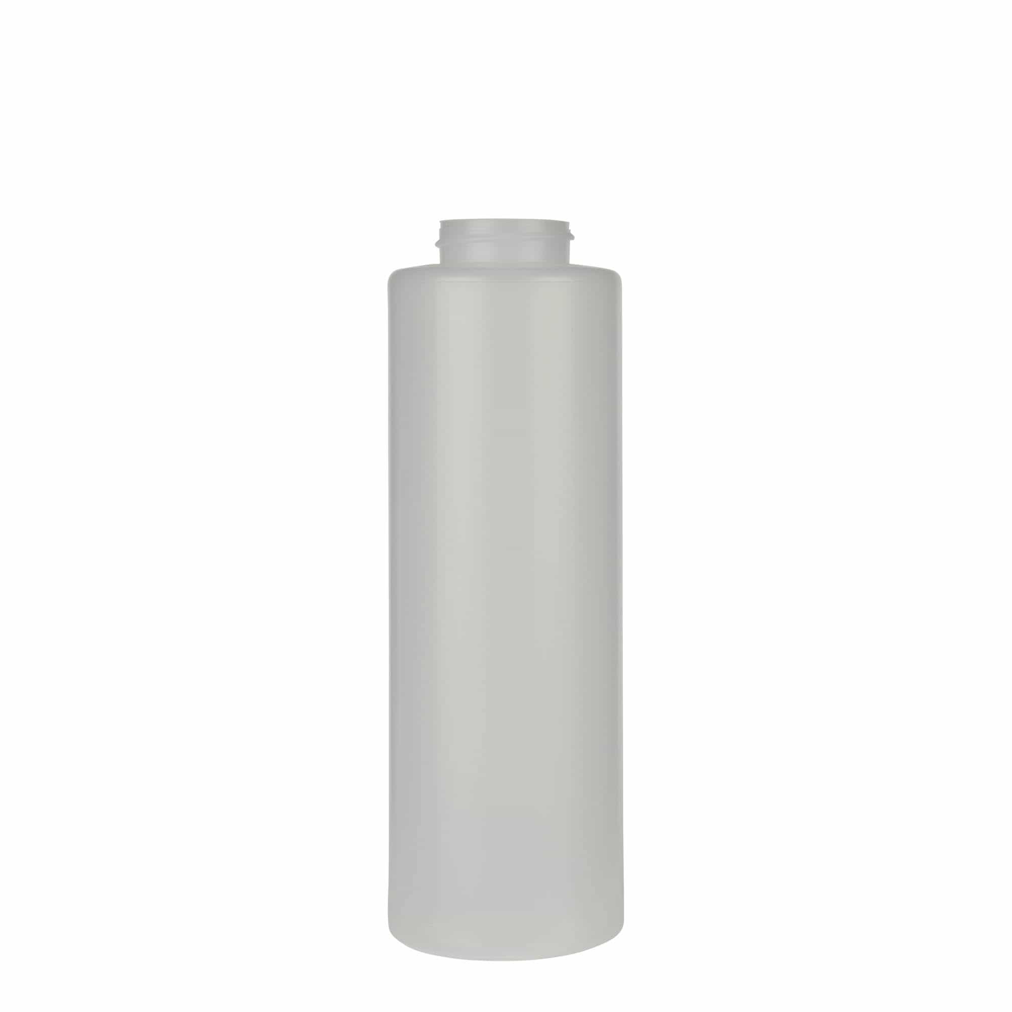 Botella para salsa de 500 ml, plástico de LDPE, natural, boca: GPI 38/400 Botella para salsa de 500 ml, plástico de LDPE, natural, boca: GPI 38/400