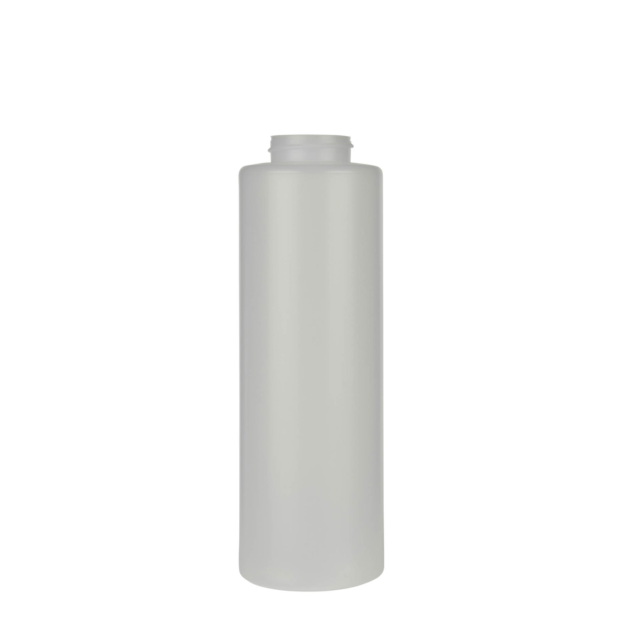 Botella para salsa de 500 ml, plástico LDPE, natural, boca: 38/400
