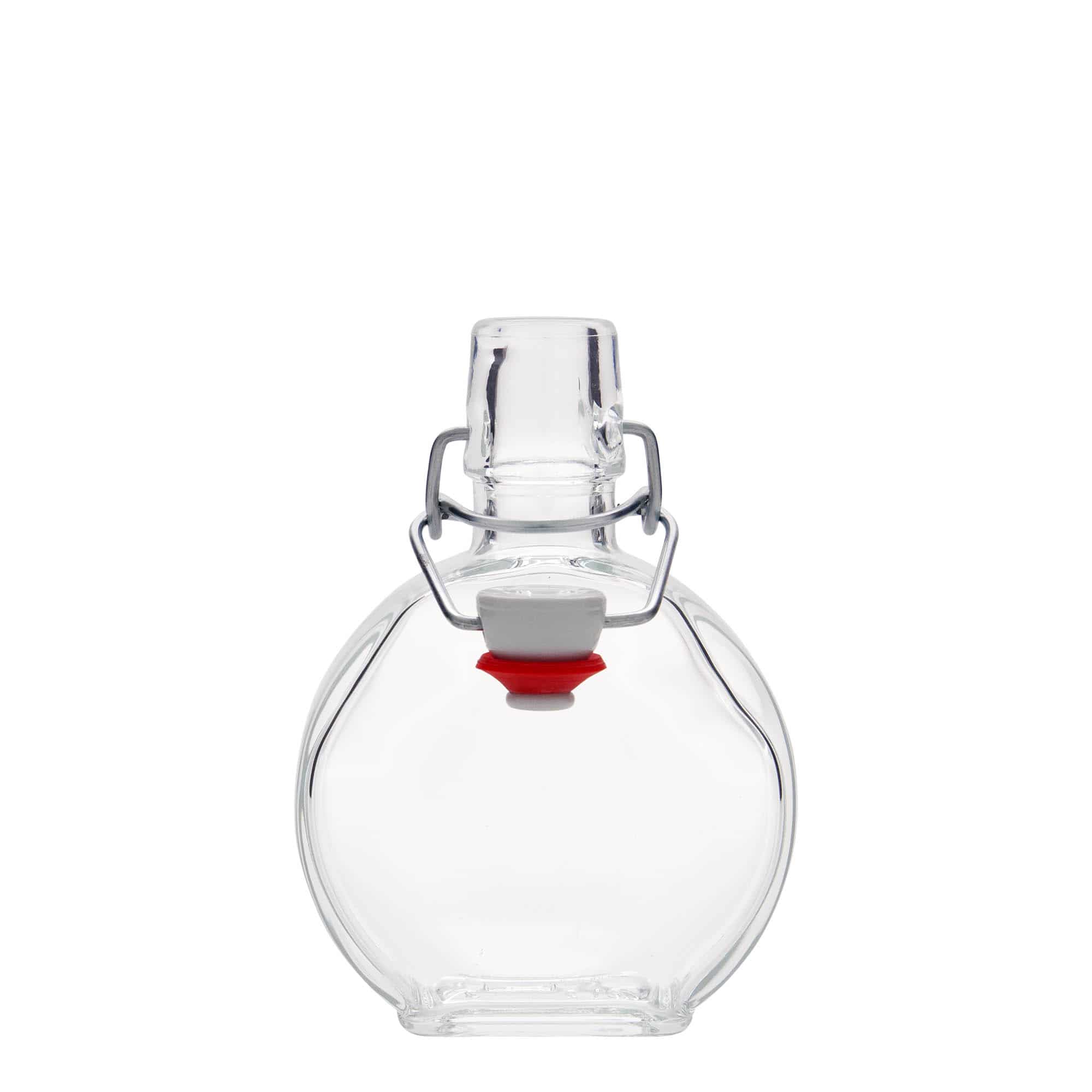Botella de vidrio 'Sensatione' de 200 ml, rectangular, boca: tapón mecánico