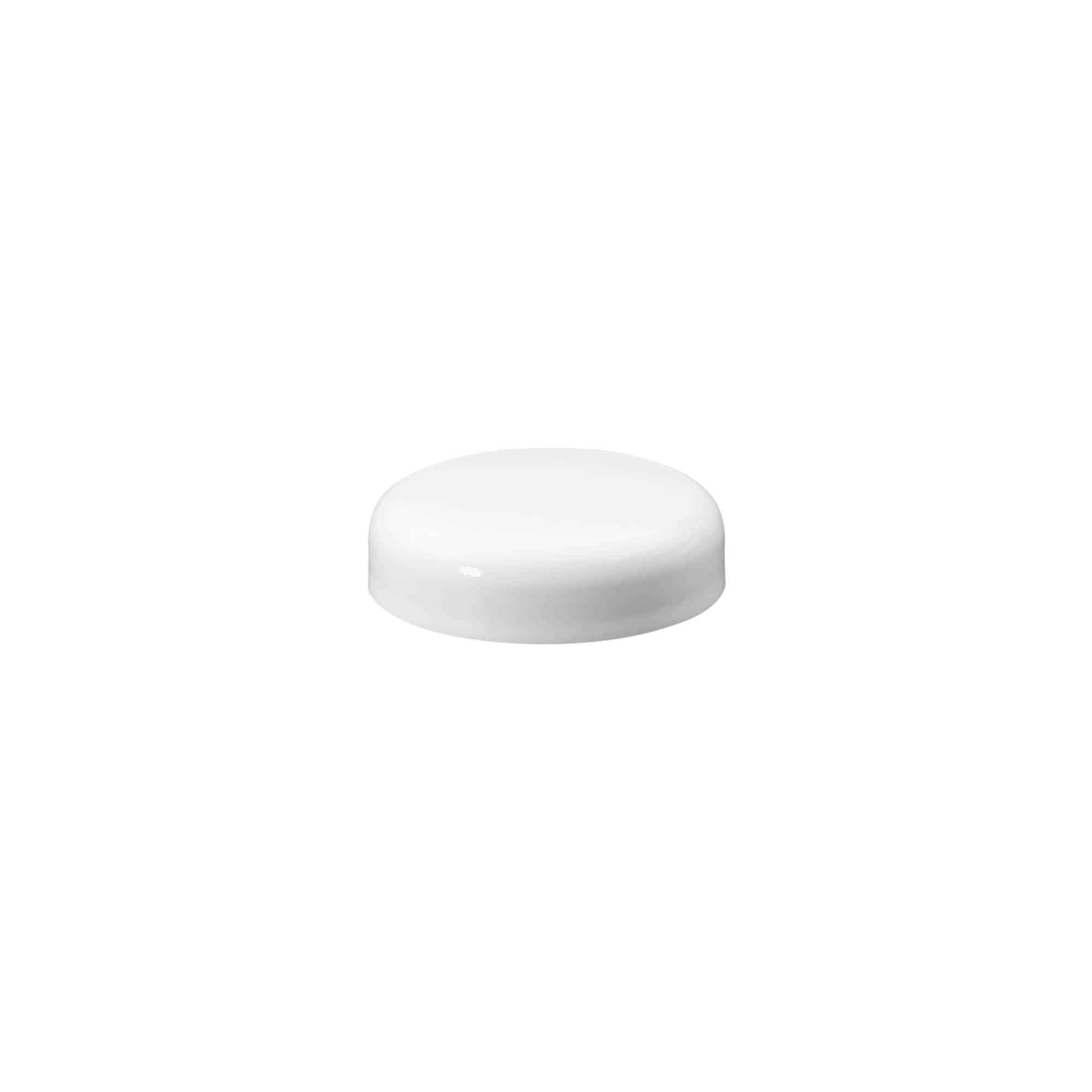 Tapón de rosca para 'Bianca' de 30 ml, plástico de PP, blanco Tapón de rosca para 'Bianca' de 30 ml, plástico de PP, blanco