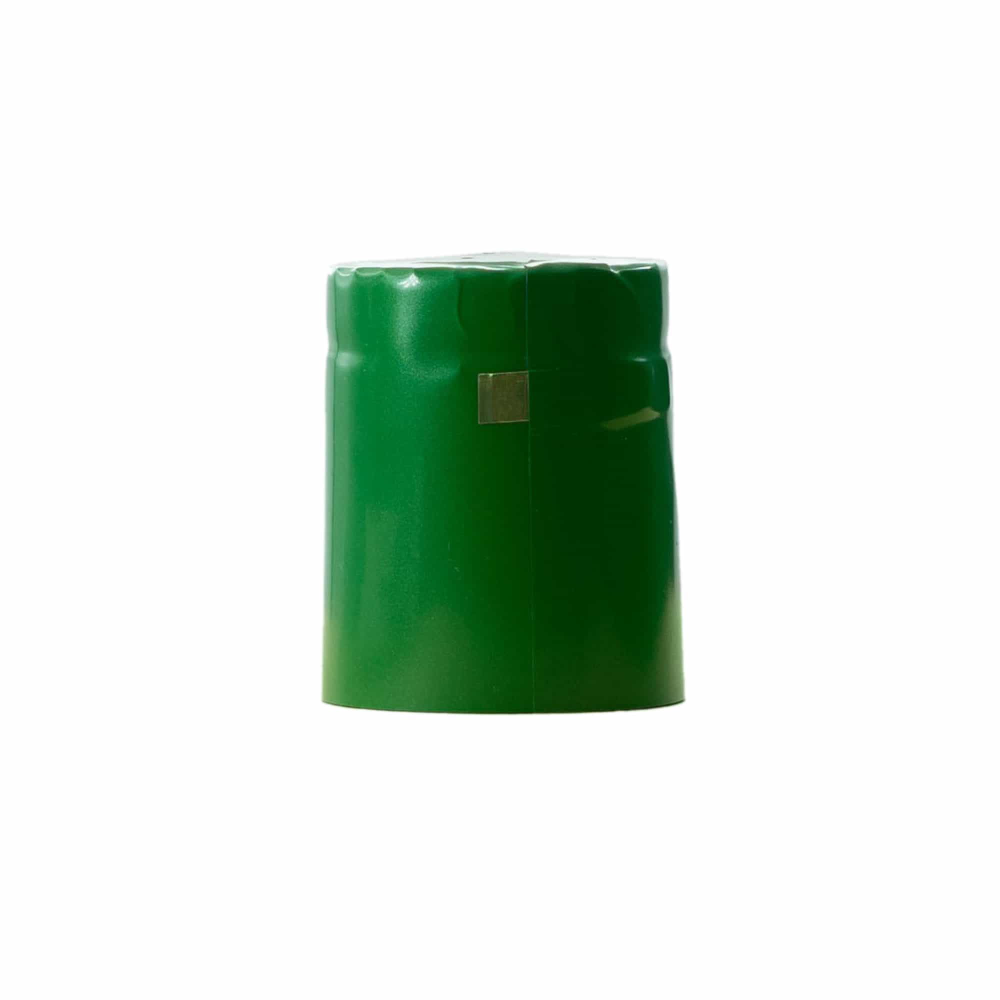 Cápsula termoencogible 32x41, plástico de PVC, verde Cápsula termoencogible 32x41, plástico de PVC, verde