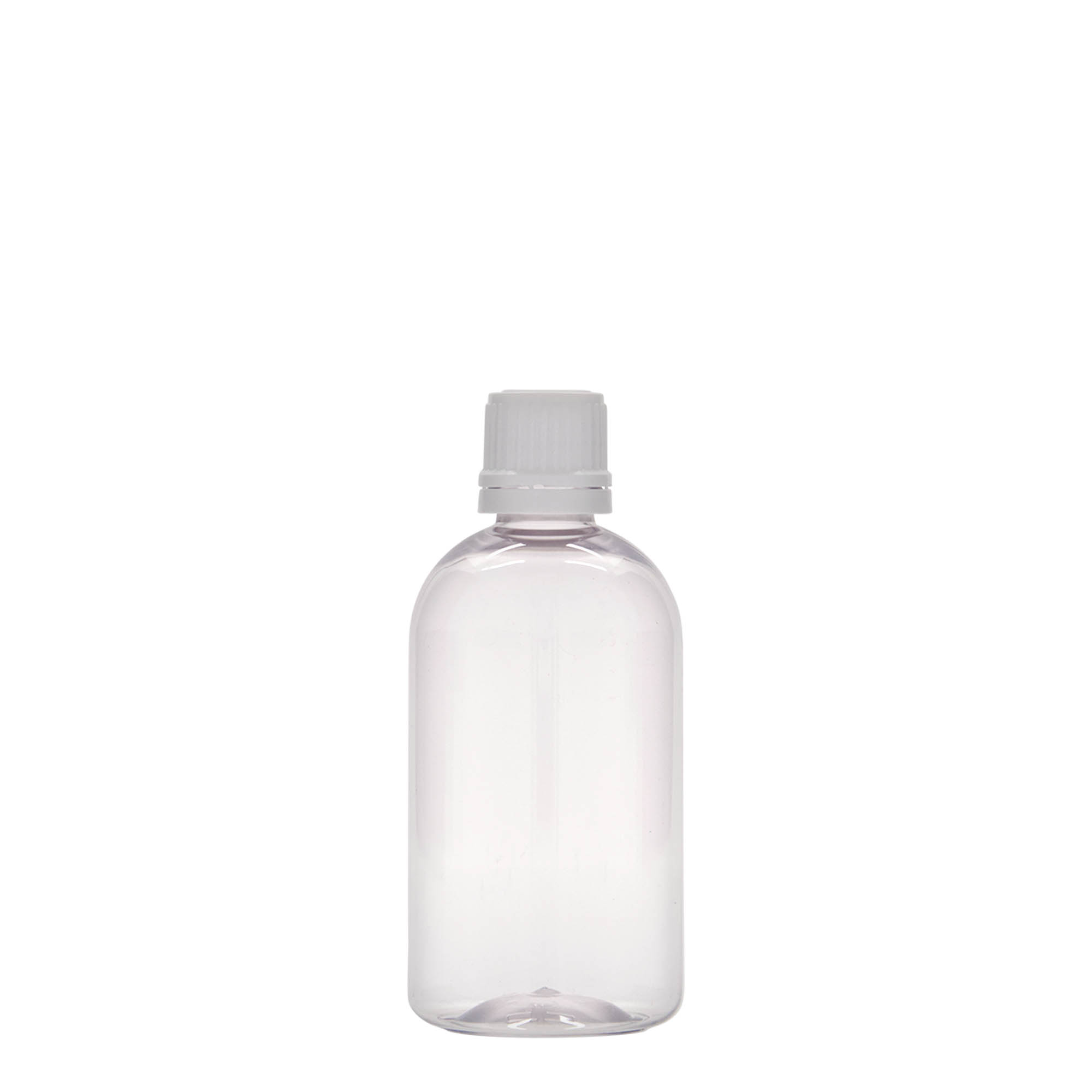 Botella médica PET de 100 ml 'Easy Living', plástico, boca: DIN 18