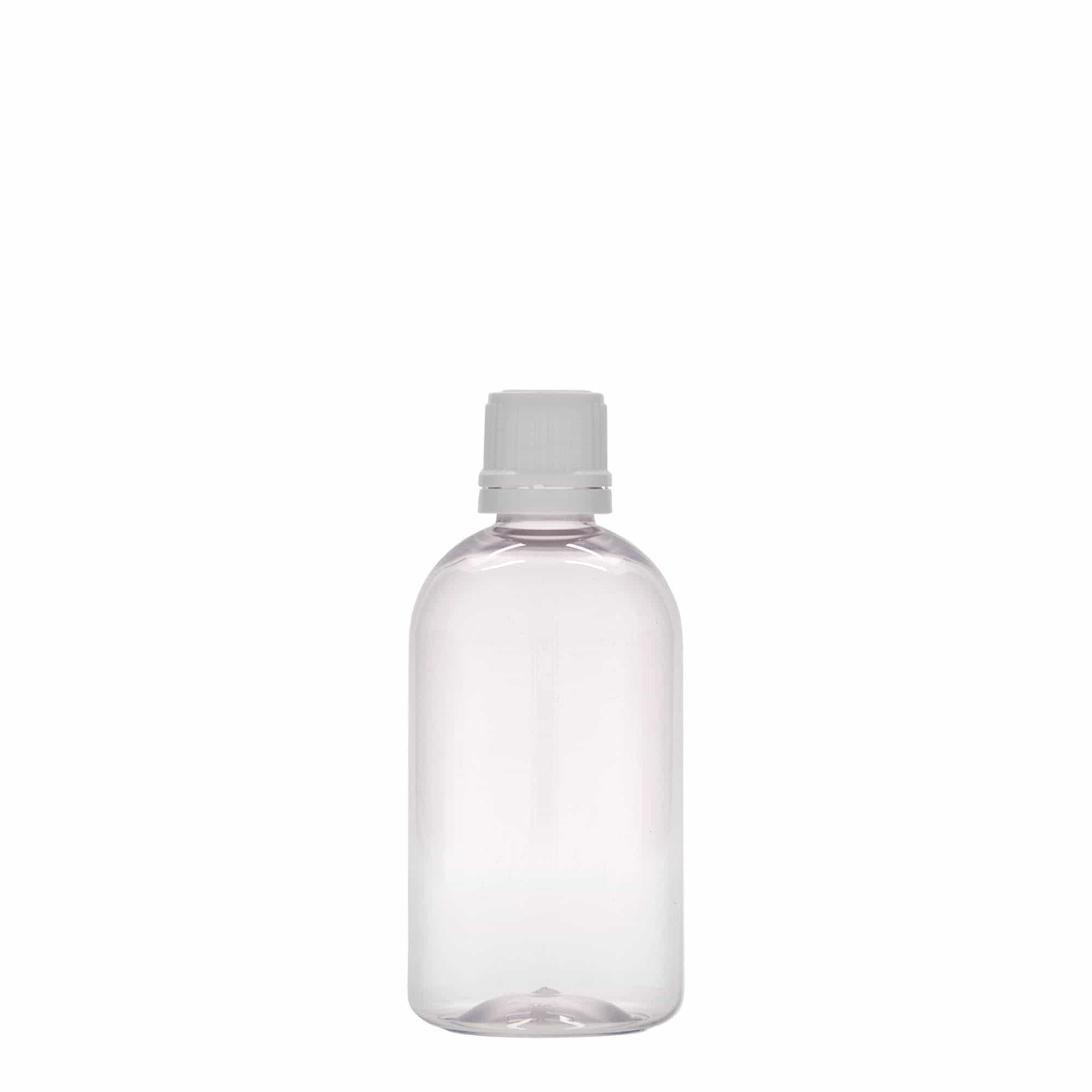 Botella médica PET de 100 ml «Easy Living», plástico, boca: DIN 18