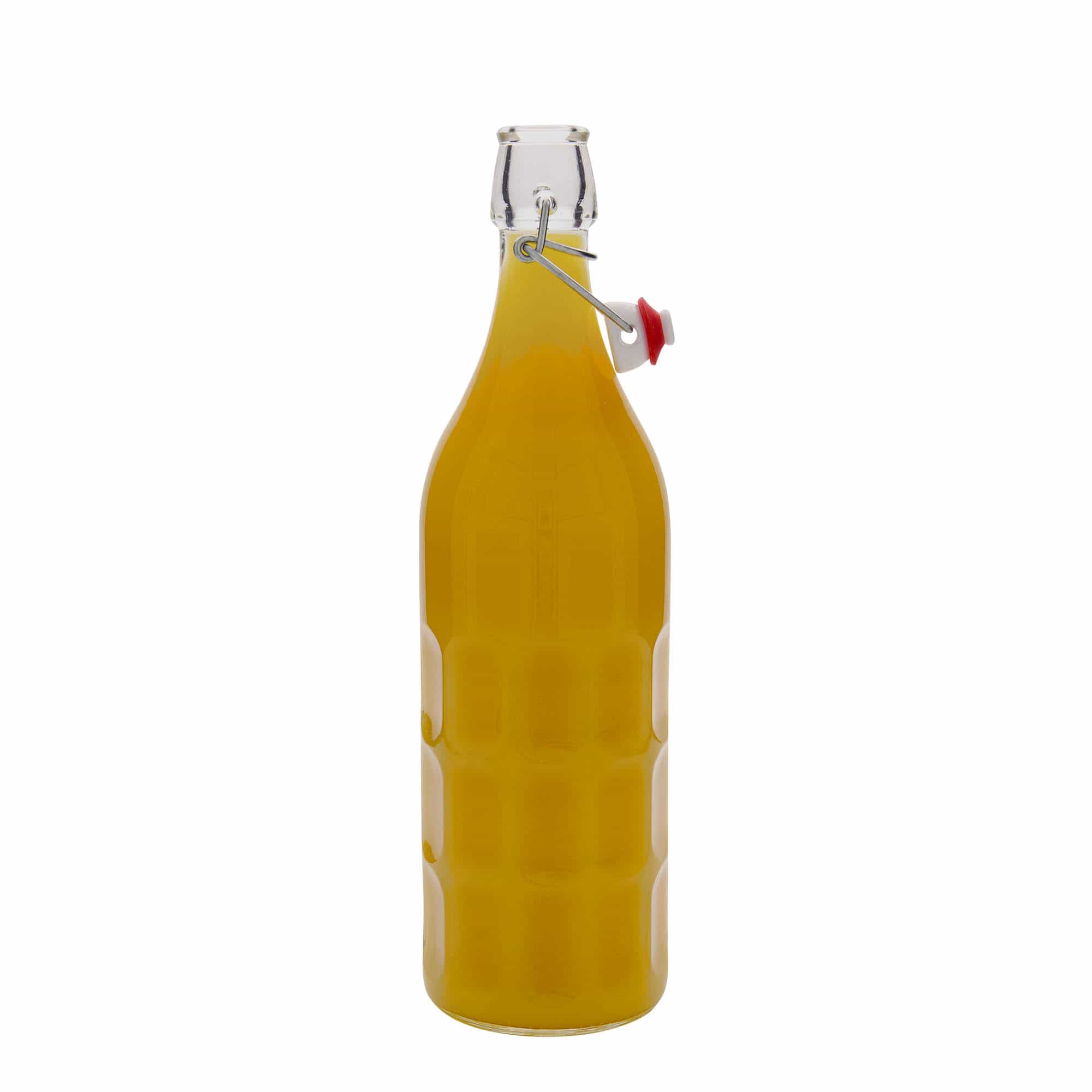 Botella de vidrio 'Moresca' de 1000 ml, boca: tapón mecánico