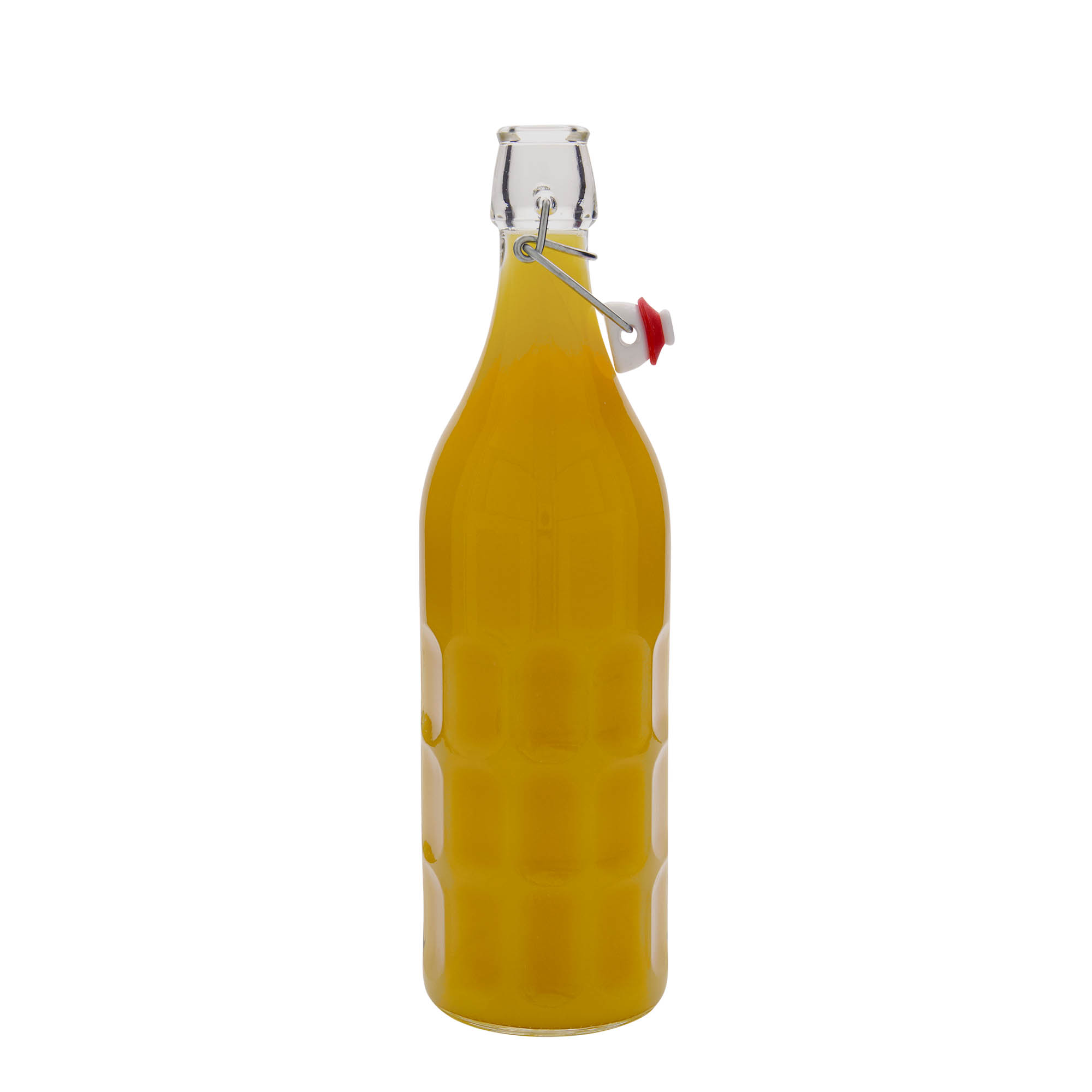 Botella de vidrio Moresca de 1.000 ml, boca: cierre de palanca