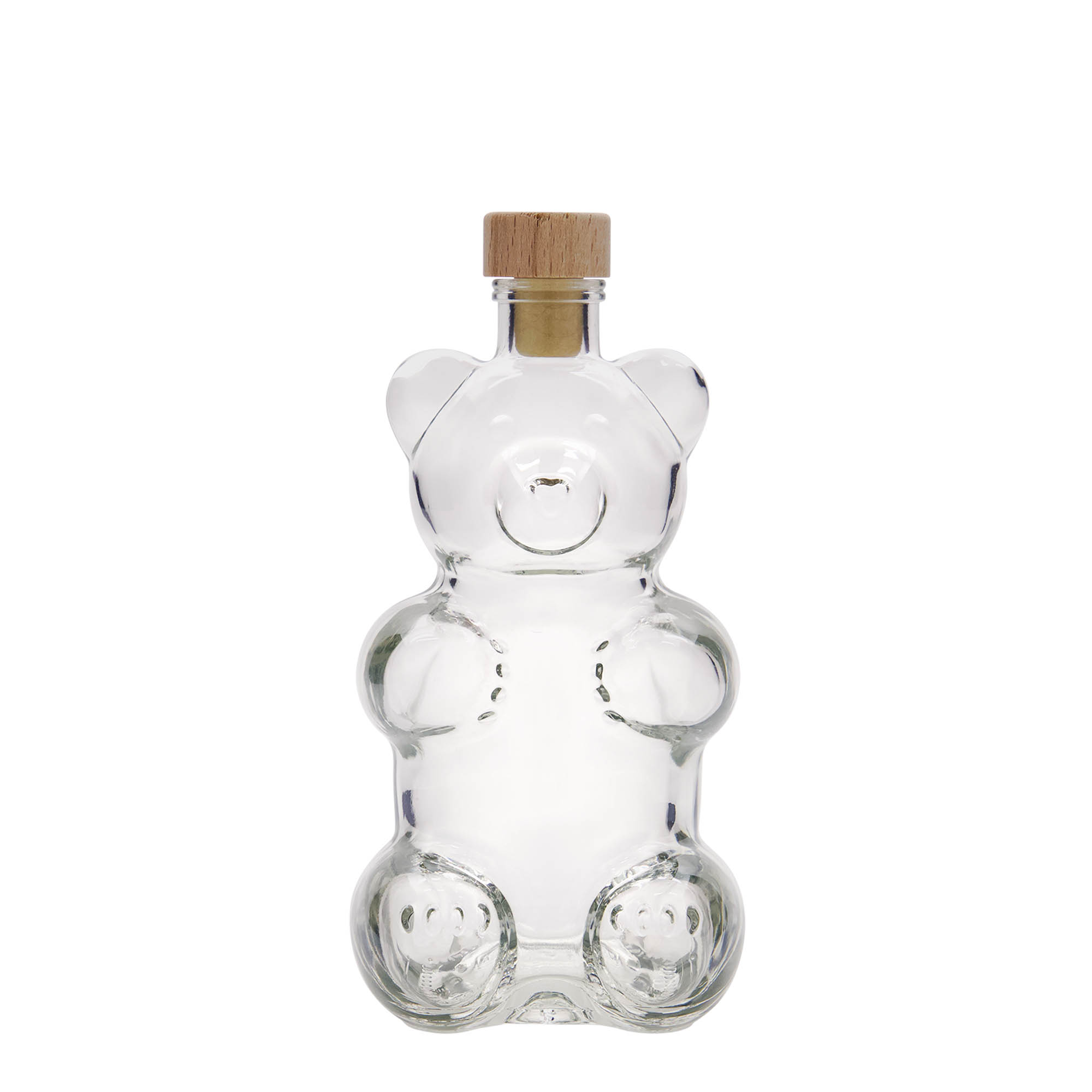 Botella de vidrio de 350 ml 'Oso', boca: corcho