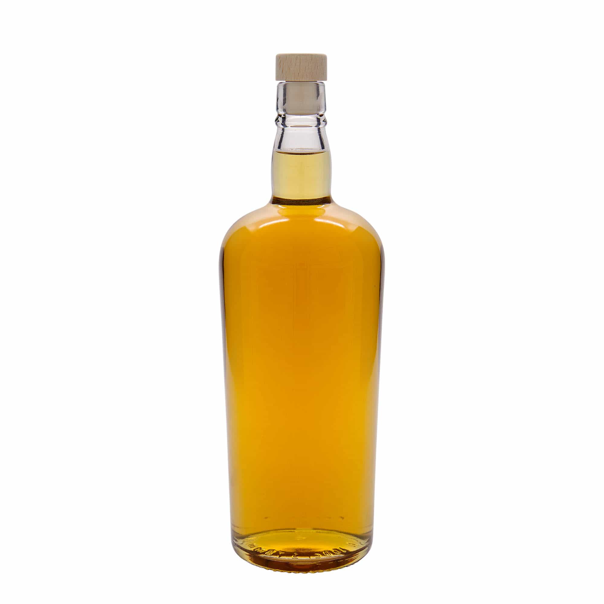 Botella de vidrio 'Edinburgh' de 1000 ml, boca: corcho