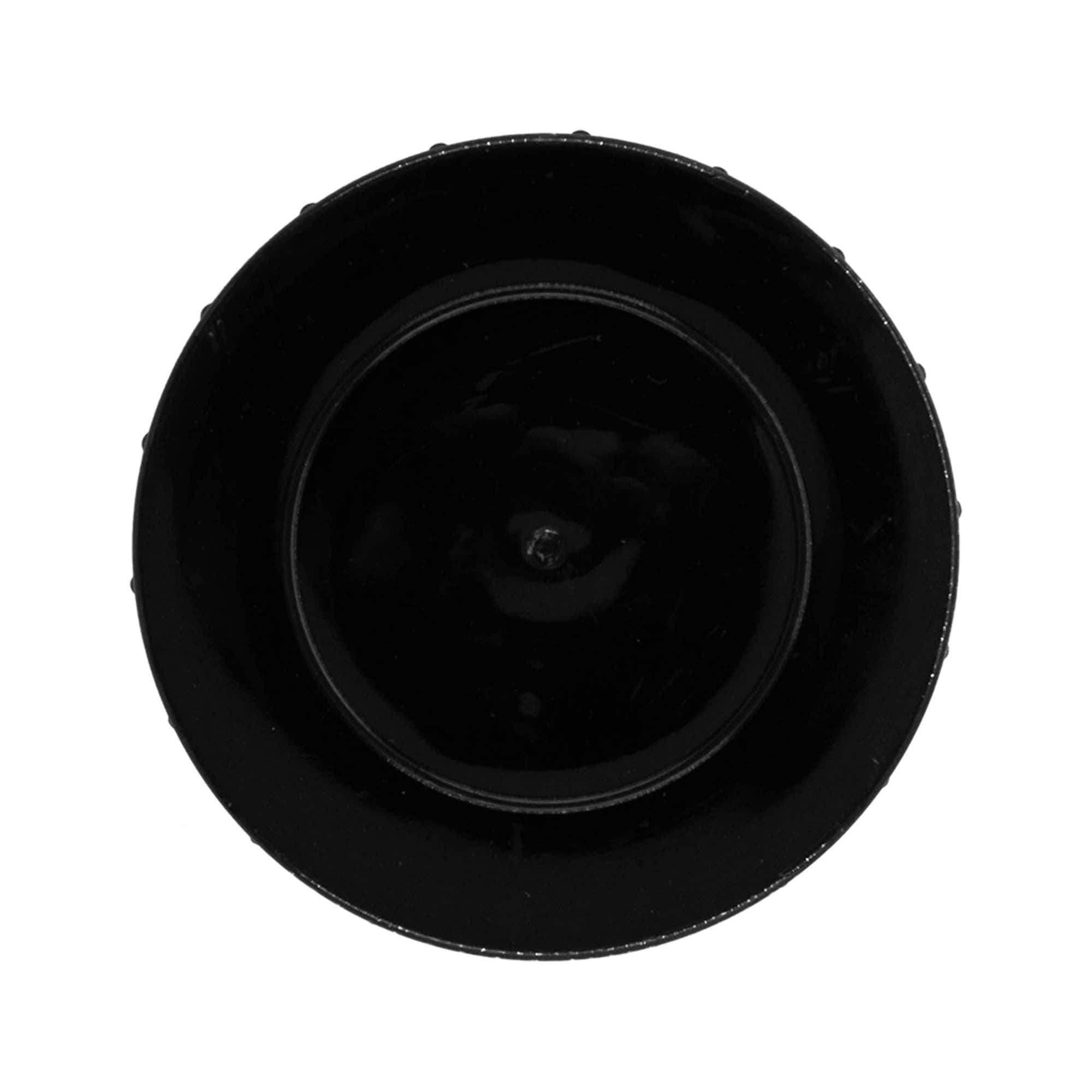 Tapa roscada, plástico PP, negro, para boquilla: DIN 68