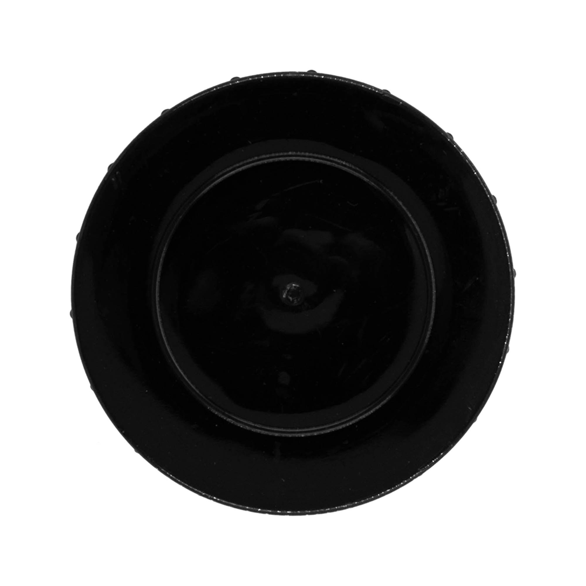 Tapa roscada, plástico PP, negro, para boquilla: DIN 68